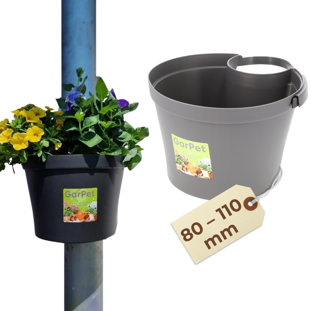 Image of Flower Pot For Downspout Downpipe Flower Pot Downspout Plant Container Downspout Gutter Downpipe Plant Pot For Post Column Pot Drain Pipe Hanging Pot For Column