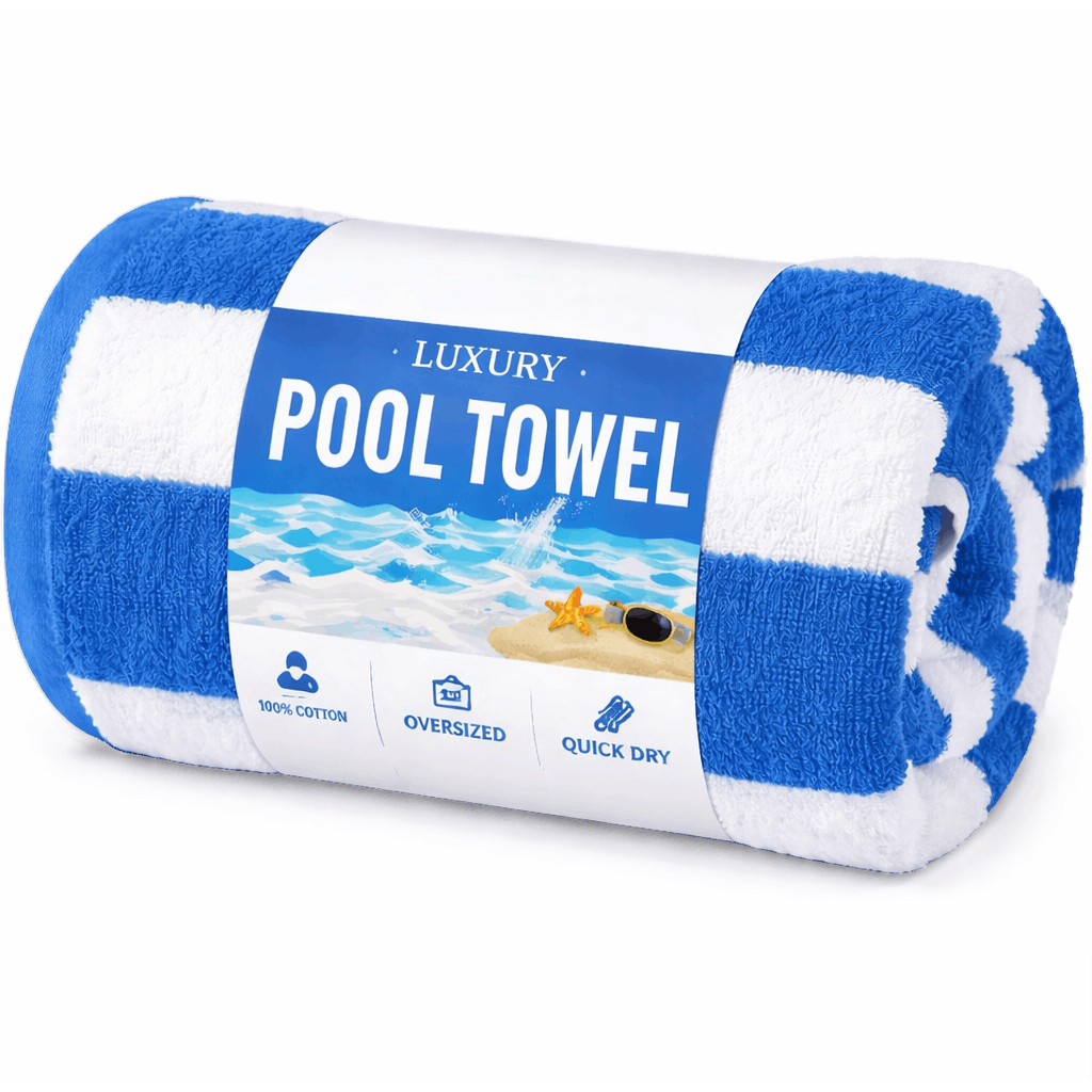 TEMU Jumbo Beach Towels Quick Dry Extra Large Bath Sheet Lightweight Sand Free Towels Striped Towels 100x200cm Size Camping Towels Summer Towels