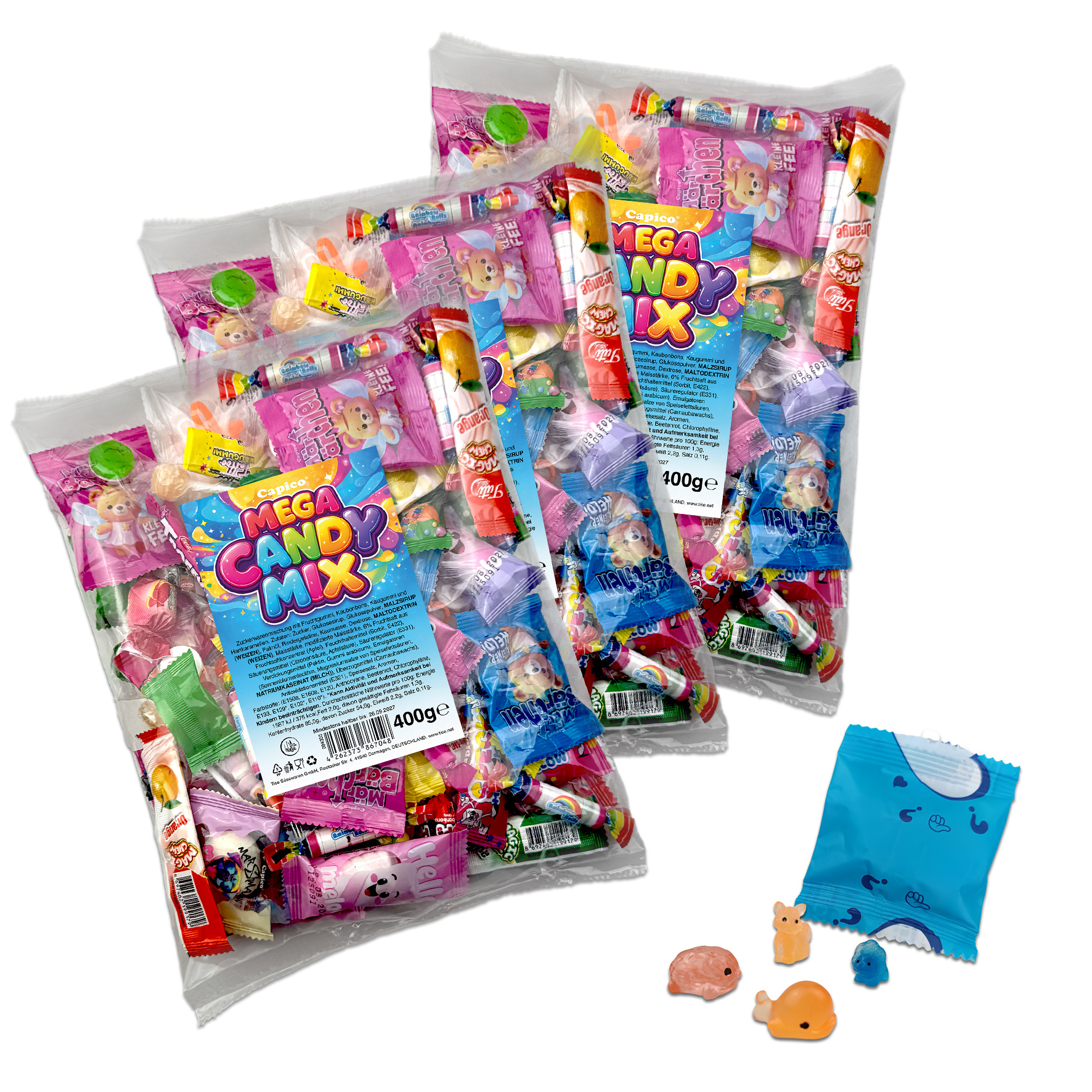 Capico Mega Candy Mix - Candy Assortment (3x400g) 1200g