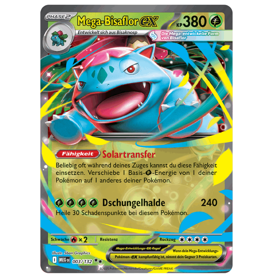 Mega-bisaflor Ex (003/132) Mega-development - Double Rare