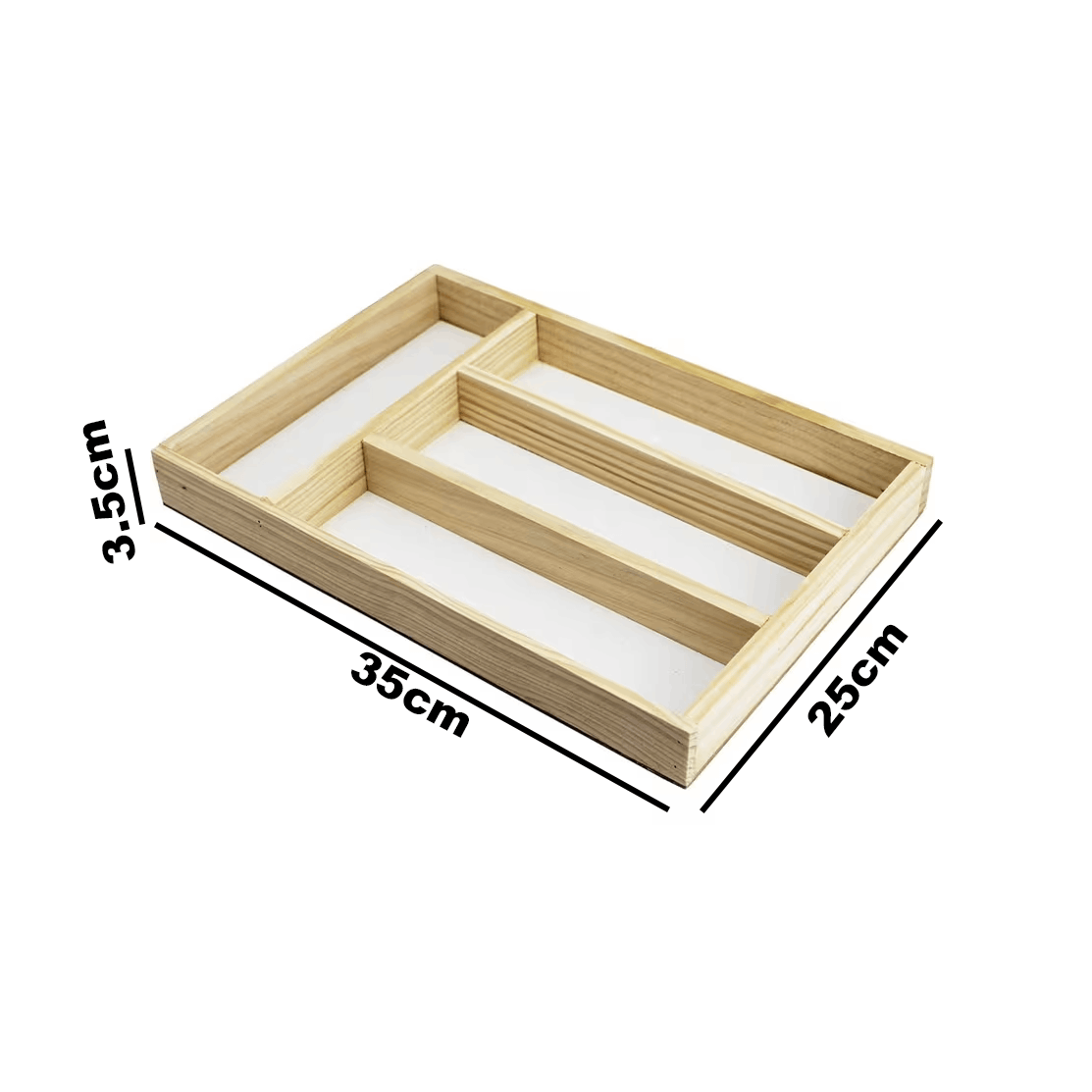 TEMU Bandeja para Cubertería - Organizador de Cubiertos - Divisor Cajones de Cocina .