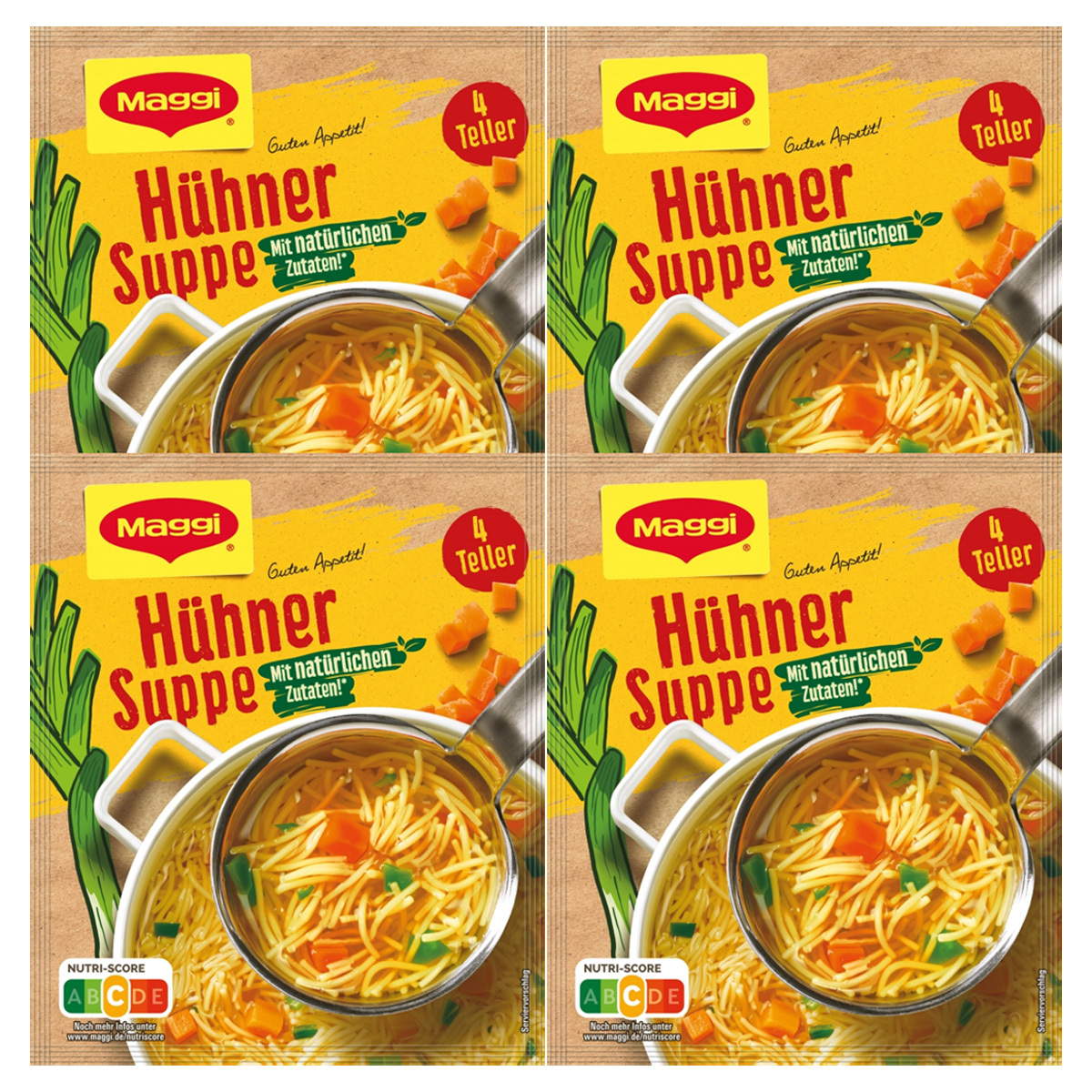 Maggi Good Appetite Chicken Soup With Natural Ingredients 60g 4-pack