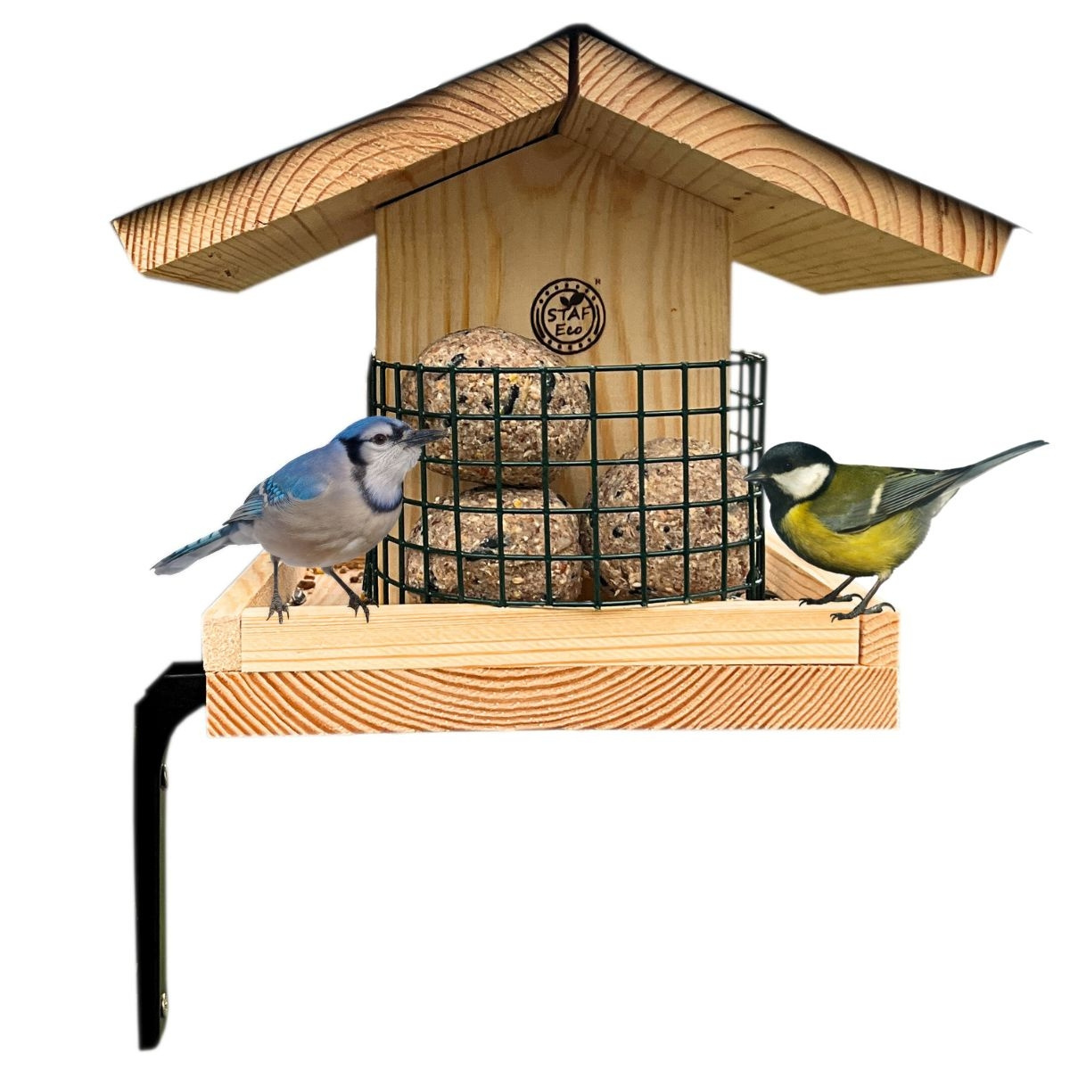 Image of Birdhouse With Stable Holder, , For In The Garden And On
