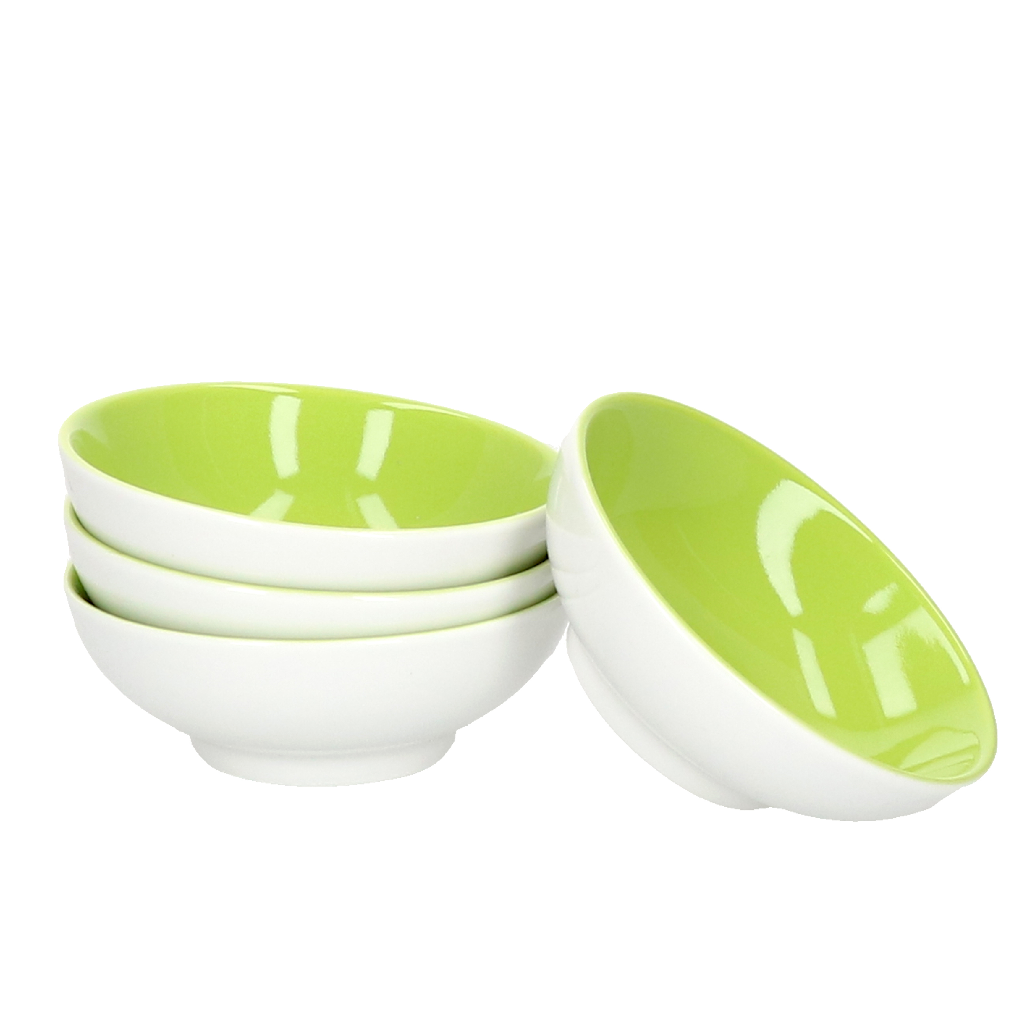 TEMU 4pcs Set Of Double Flat Bowls Ø 8 Cm Green Snack Bowl Dessert Bowl Ritzenhoff