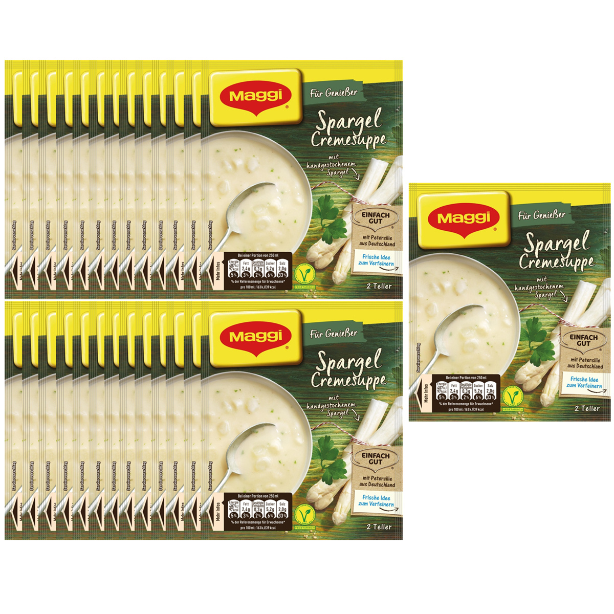 Maggi For Connoisseurs Asparagus Cream Soup With Parsley 51g 27-pack