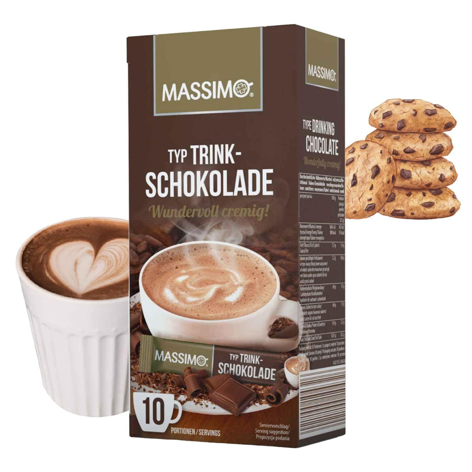 Maximum Fine Drinking Chocolate, Cocoa-containing Beverage Powder, Cocoa Powder For Hot Chocolate, Soluble, Creamy, Bulk Pack