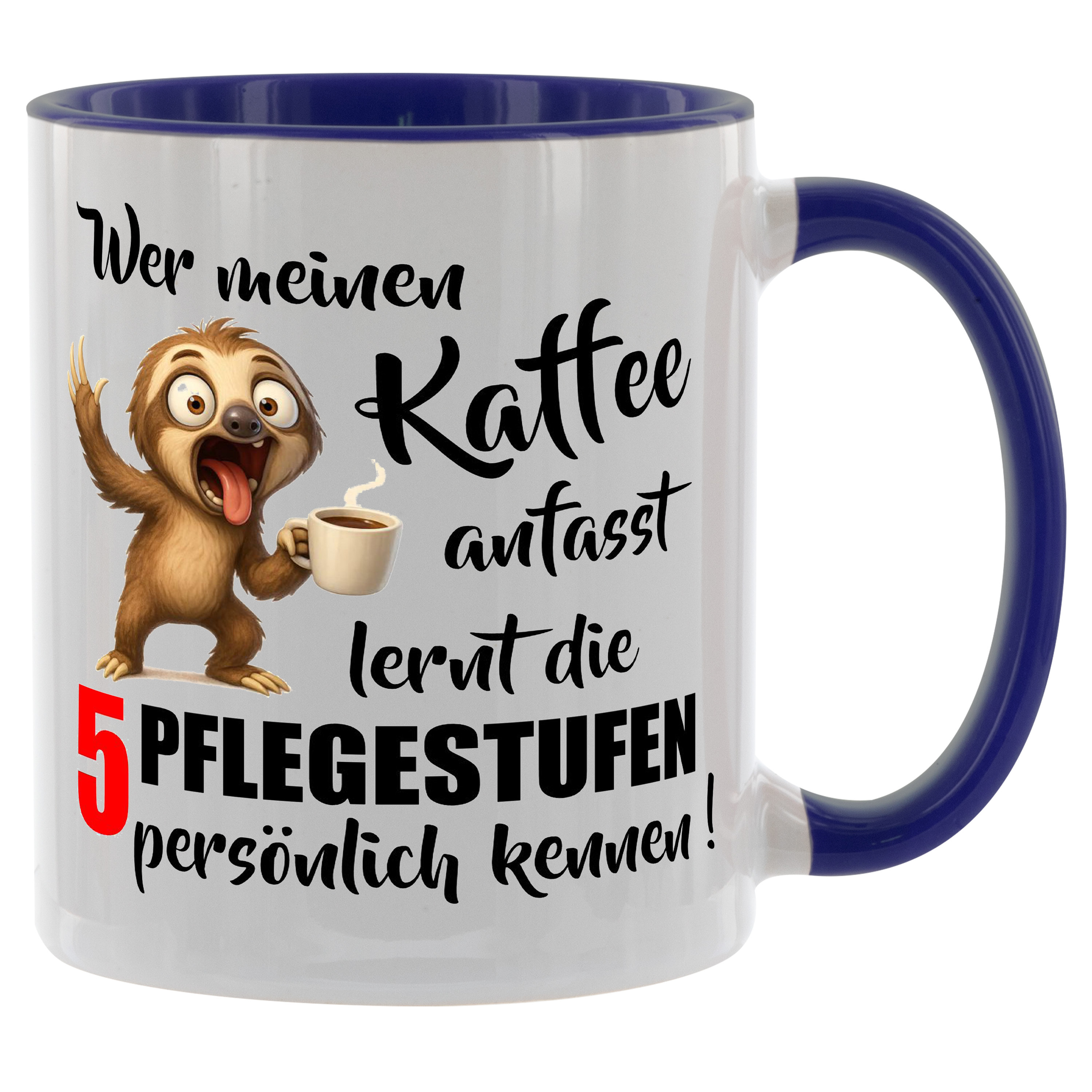 Coffee Cup Gift - Touches Care Personally - Cup In Colors - 330ml