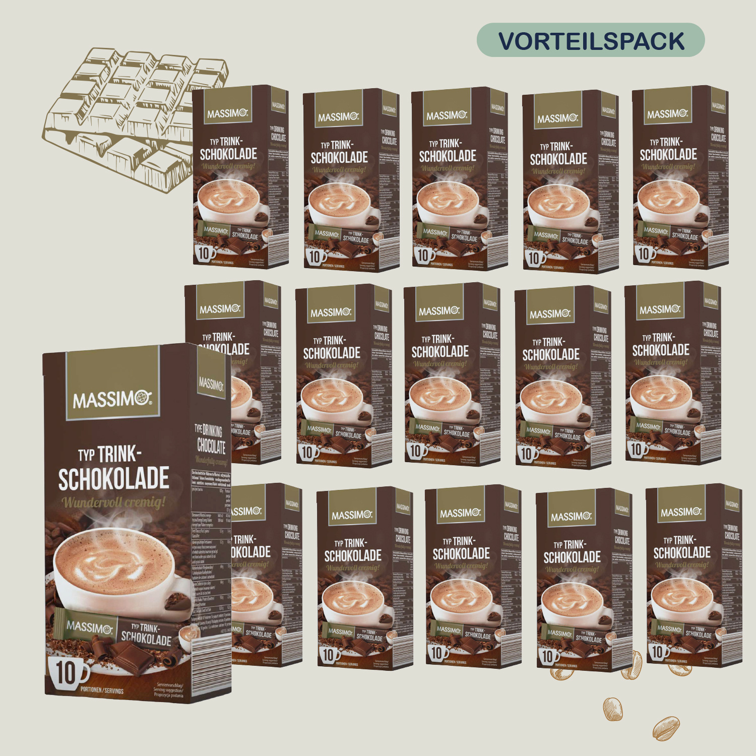 Image of Maximum Fine Drinking Chocolate 250g Cocoa-containing Beverage Powder, Cocoa Powder For Hot Chocolate, Soluble, Creamy, Storage Pack