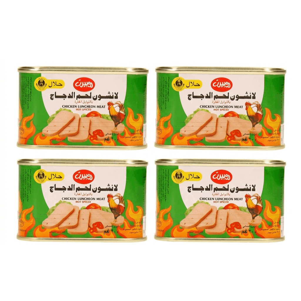 Image of 4 X Robert Spicy Seasoned Chicken Lunch Meat 200g 20972