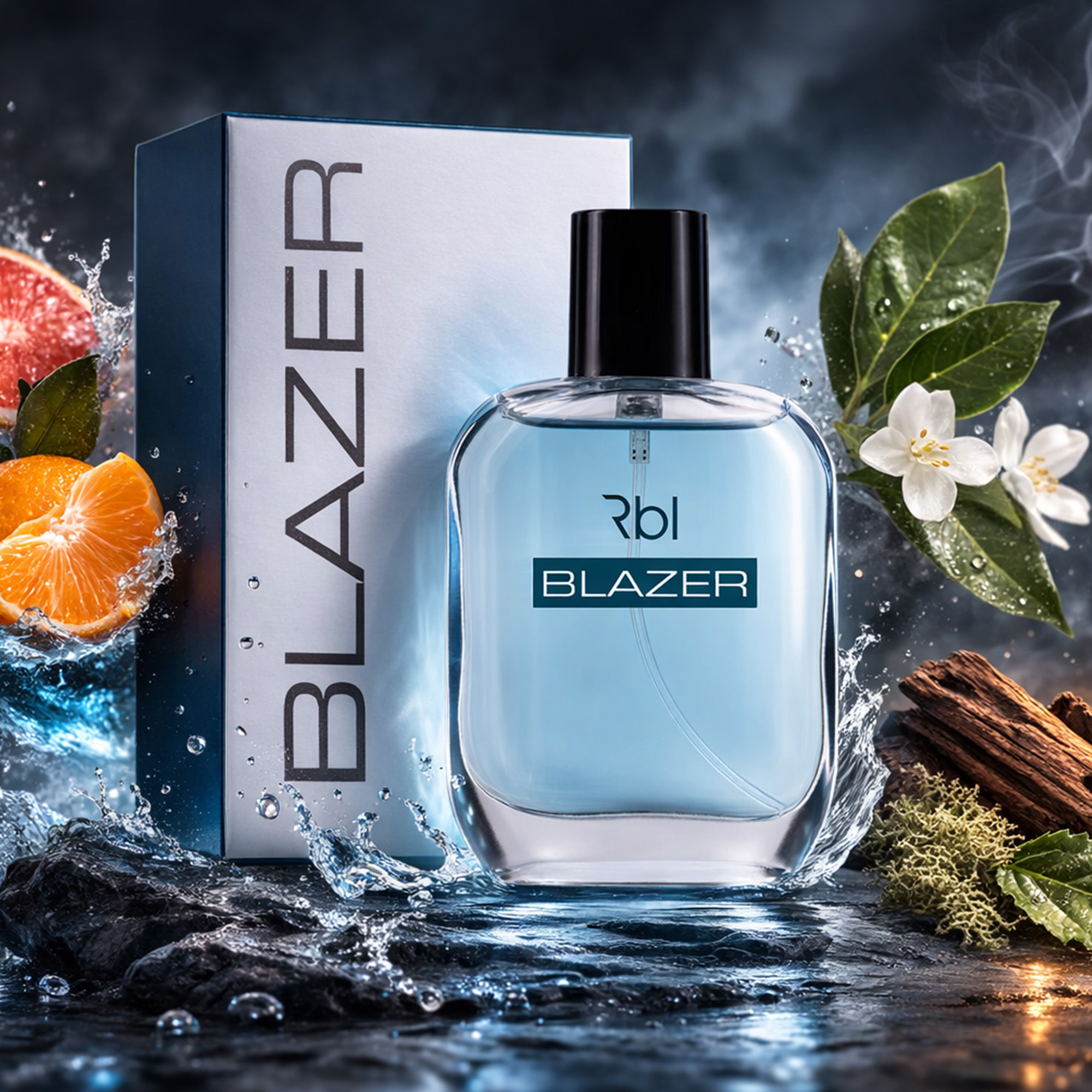Image of Rbl Blazer Eau De Toilette 50 Ml For Men – Premium , Fresh Aquatic & Elegant Men's Fragrance With Patchouli &