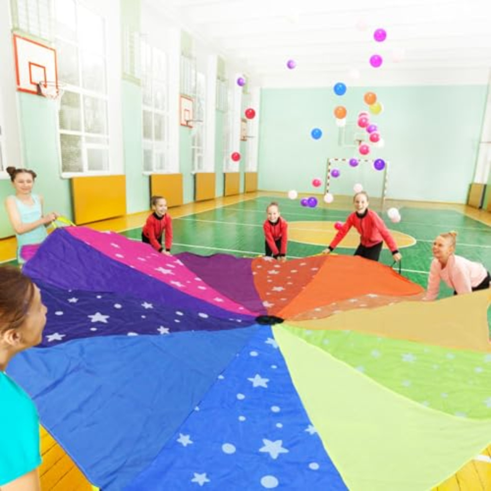 Swing Cloth With 12 Balls - Large Movement And Group Game Set For Activities In And Summer Season - Party Gift Set