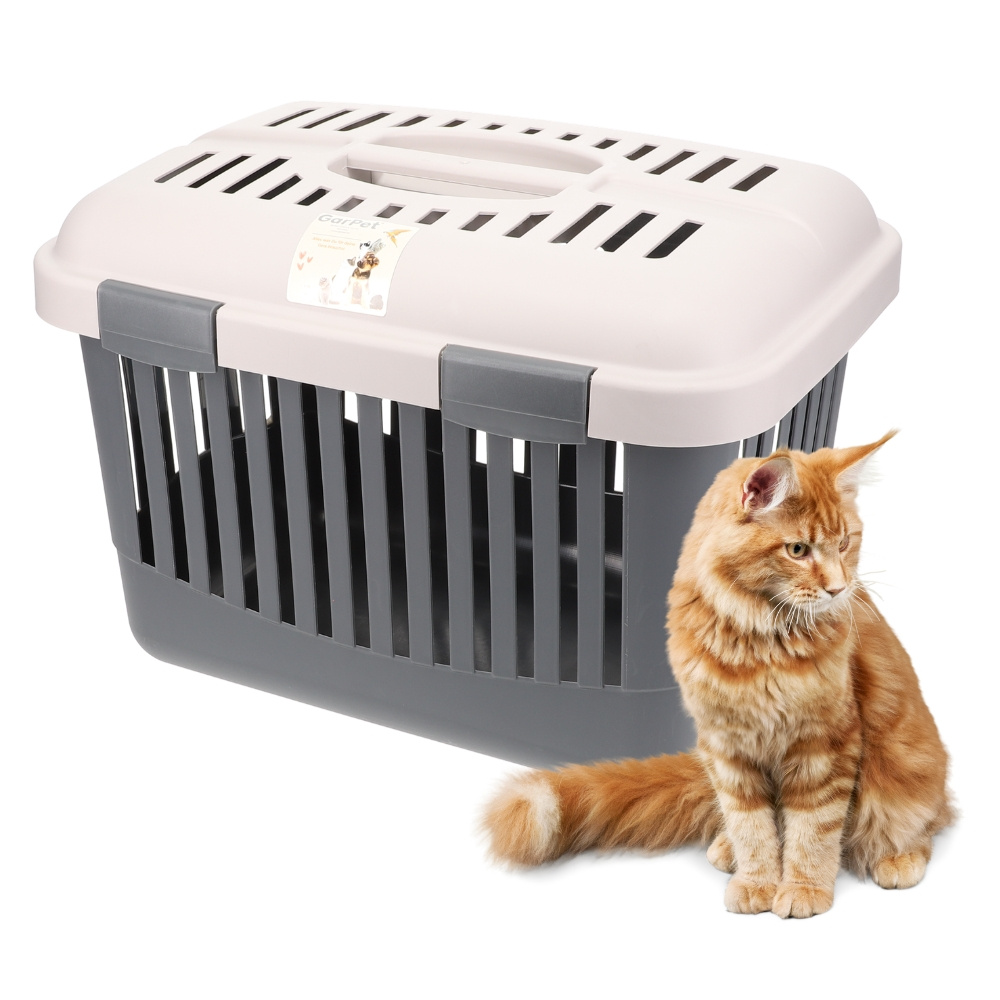 E-shop Transportbox Oben Öffnen Hunde Katzen Kleintier Transport Box Katzenbox Hundebox Open Top Stressfrei Dachöffnung
