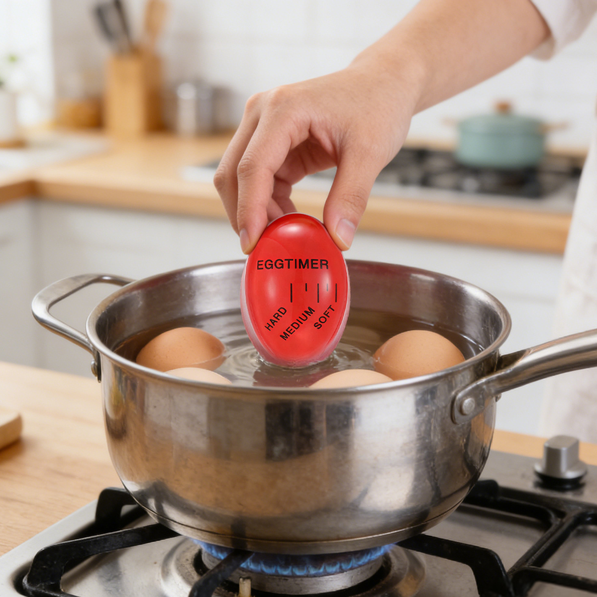 TEMU 1 de temporizador con forma de , controlar con precisión de cocción de y también se usa para otras culinarias breves como preparar té, hornear
