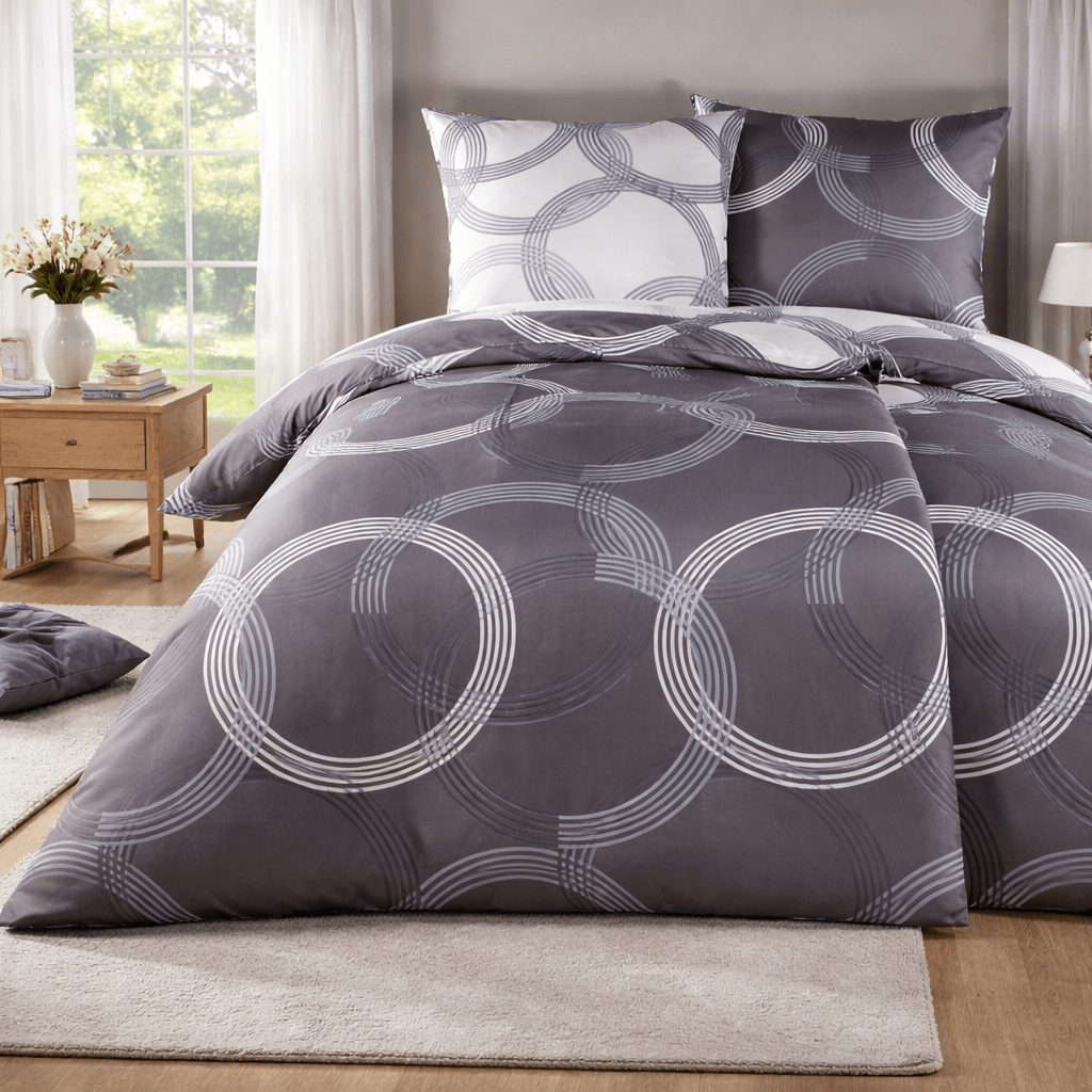 Bed Linen 135x200 4pcs Set - Bedding Set Suitable For Allergy Sufferers - Bed Sheet 135 X 200 & Pillowcase 80x80 | Modern & High-quality