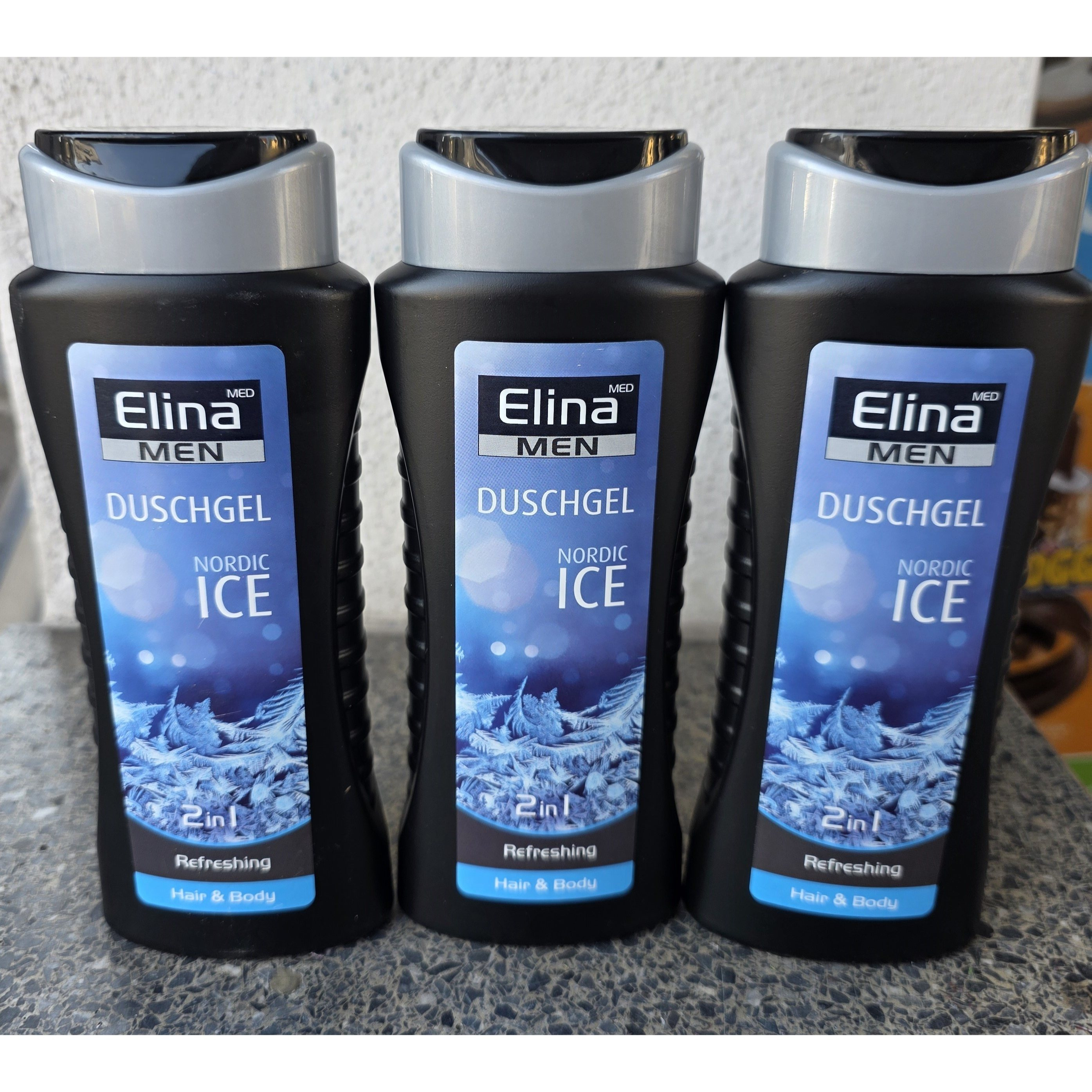 Image of Men Duschgel Nordic Ice Refreshing Body And Hair 3x 300ml For Skin And Hair Nordic Ice