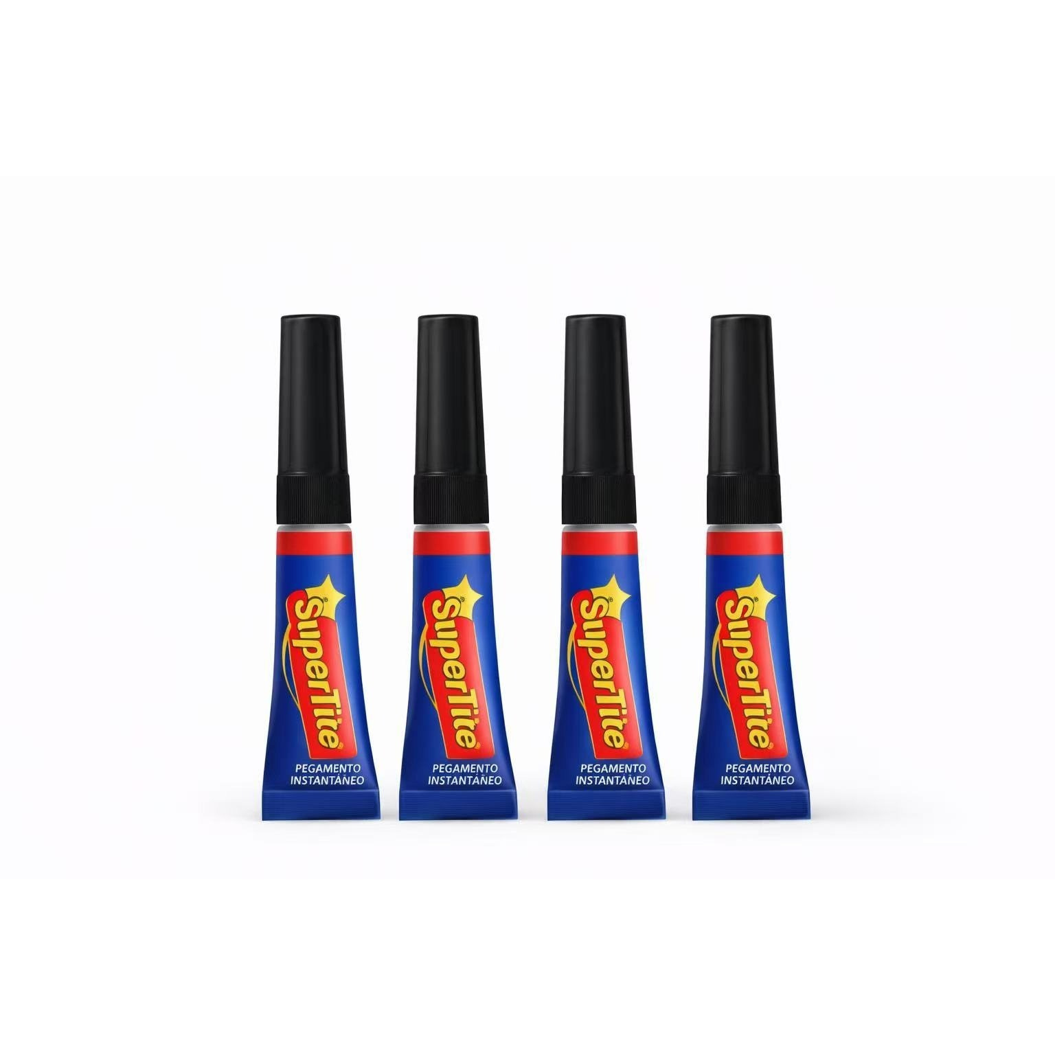 TEMU Pack 4 pegamento adhesivo instantáneo de resistecia, ideal para reparaciones rápidas y duraderas en el hogar Super Glue