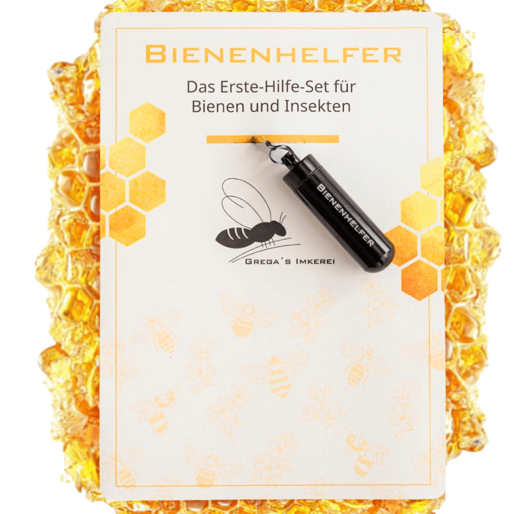 Image of Bee Helper Set: Kit For Bees And Insects - Includes Bee Keychain With Bee Feeding Syrup To Save Bees! The Perfect Keychain For Insect Protection