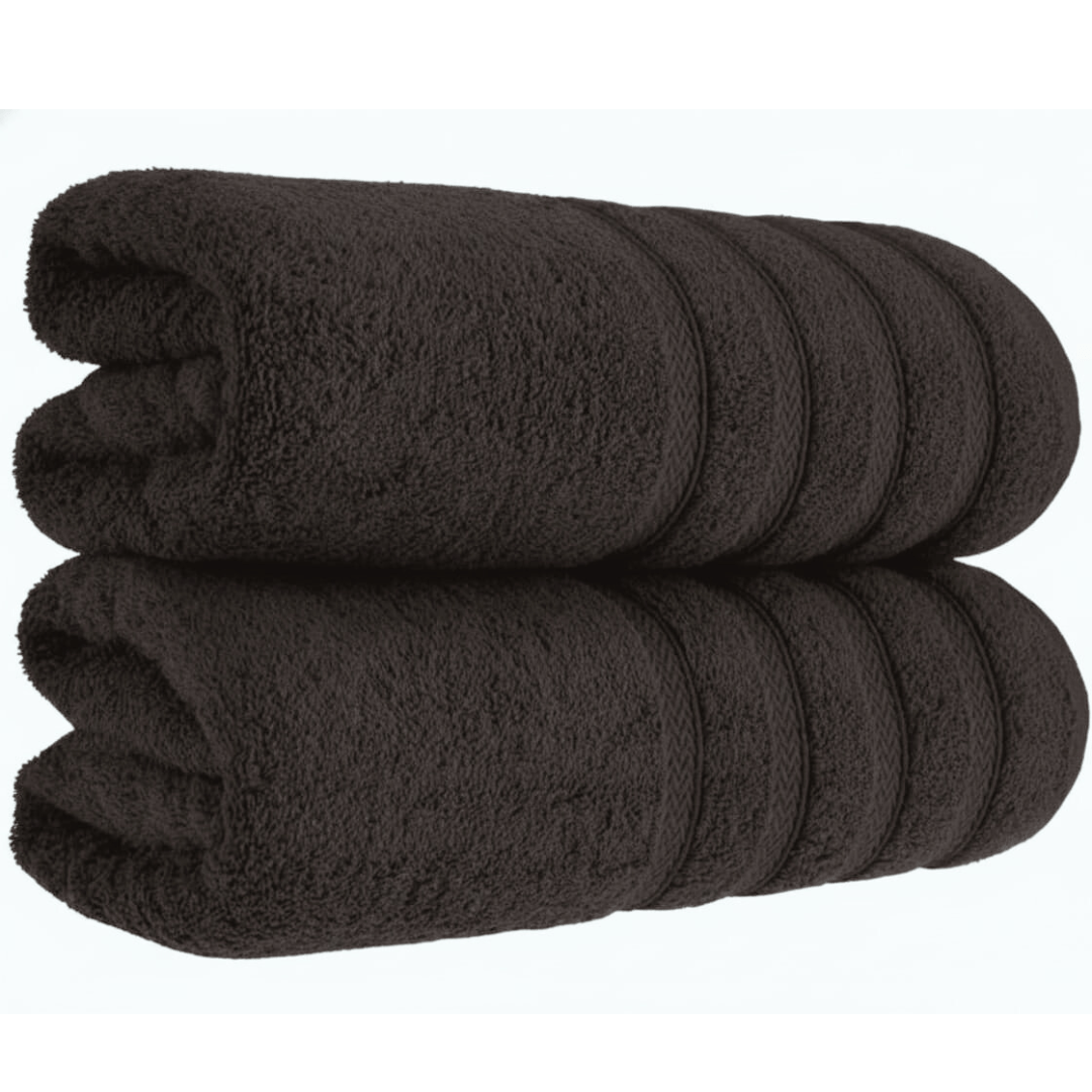 TEMU 2x Jumbo Bath Sheet, Charcoal, 90x145cm, 100% Cotton, Pack Of 2 Bathroom Towels, Super Soft And Absorbent, Hotel, Spas, Beach Use