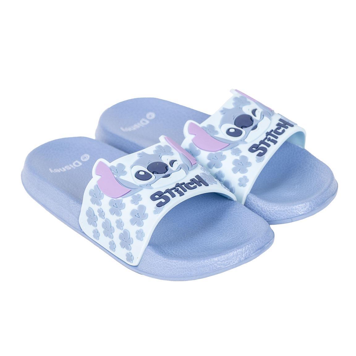 And Stitch Bath Shoes For Girls, Bath Sandals, Light Blue, Toe Separator, Bath Slippers, Super Soft And Light