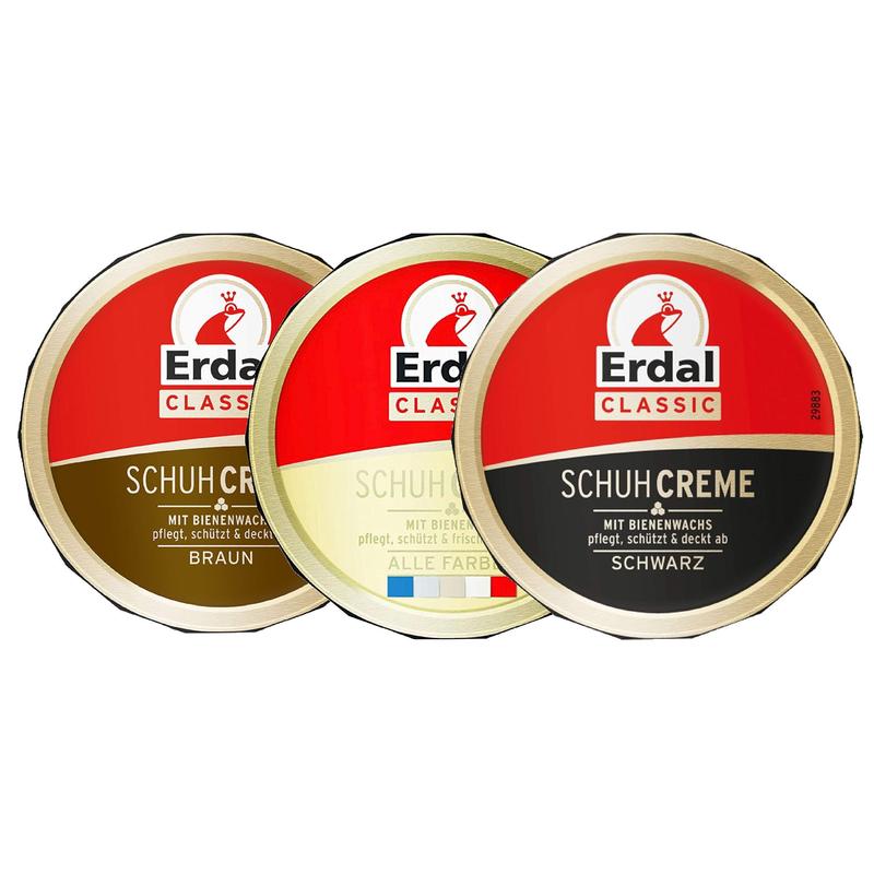 Erdal Shoe Polish Classic, Colors: Black, , Brown, 3x75 Ml -