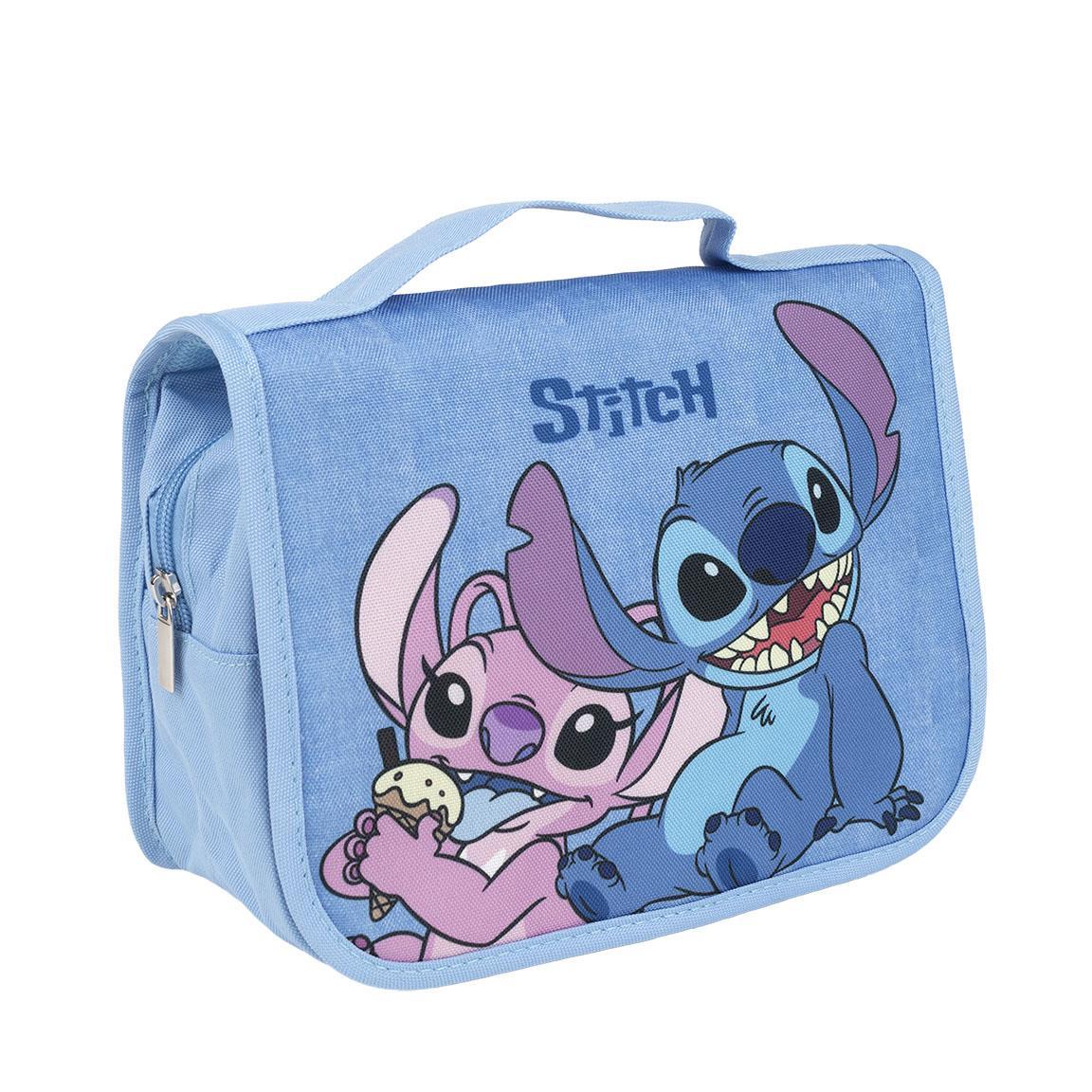 Image of Stitch Cultural Bag, Multiple Compartments, Sizes, Travel Bag, Stitch Beauty Set, Gift For Girls, Women And Teenagers (blue)