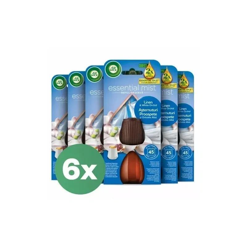 Oil - - Refills With Essential Oils - Room Fragranceand White Orchid - 6 X 20 Ml