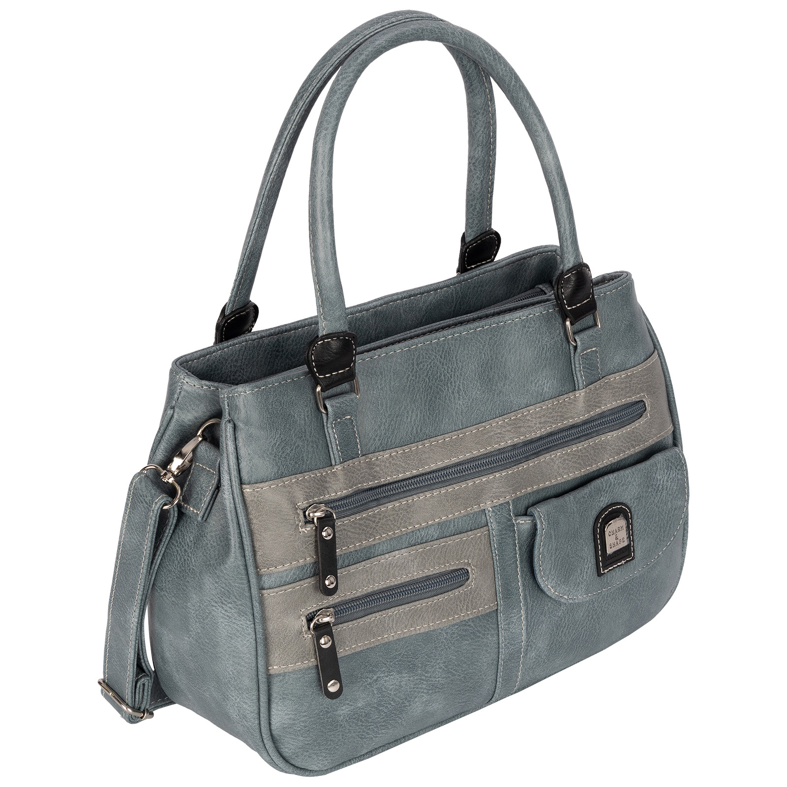 Ladies' Handbag Shoulder Bag Crossover Bag Leather Look Light (hxbxt): 22cm X 32cm X 11cm (variable Depending On Filling )