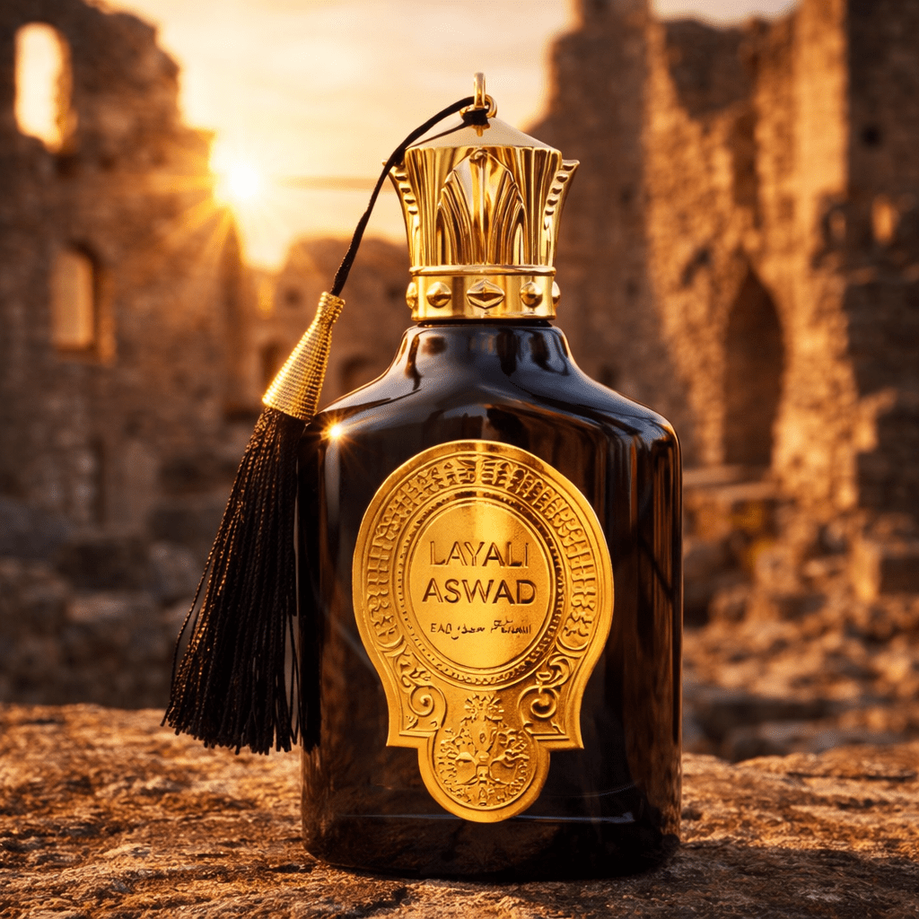 TEMU Elegant Perfume For Man – Layali Aswad Edp 100ml X 1 Men Perfume With Spicy Oud Leather Character, Opening With , Pink Pepper And Before