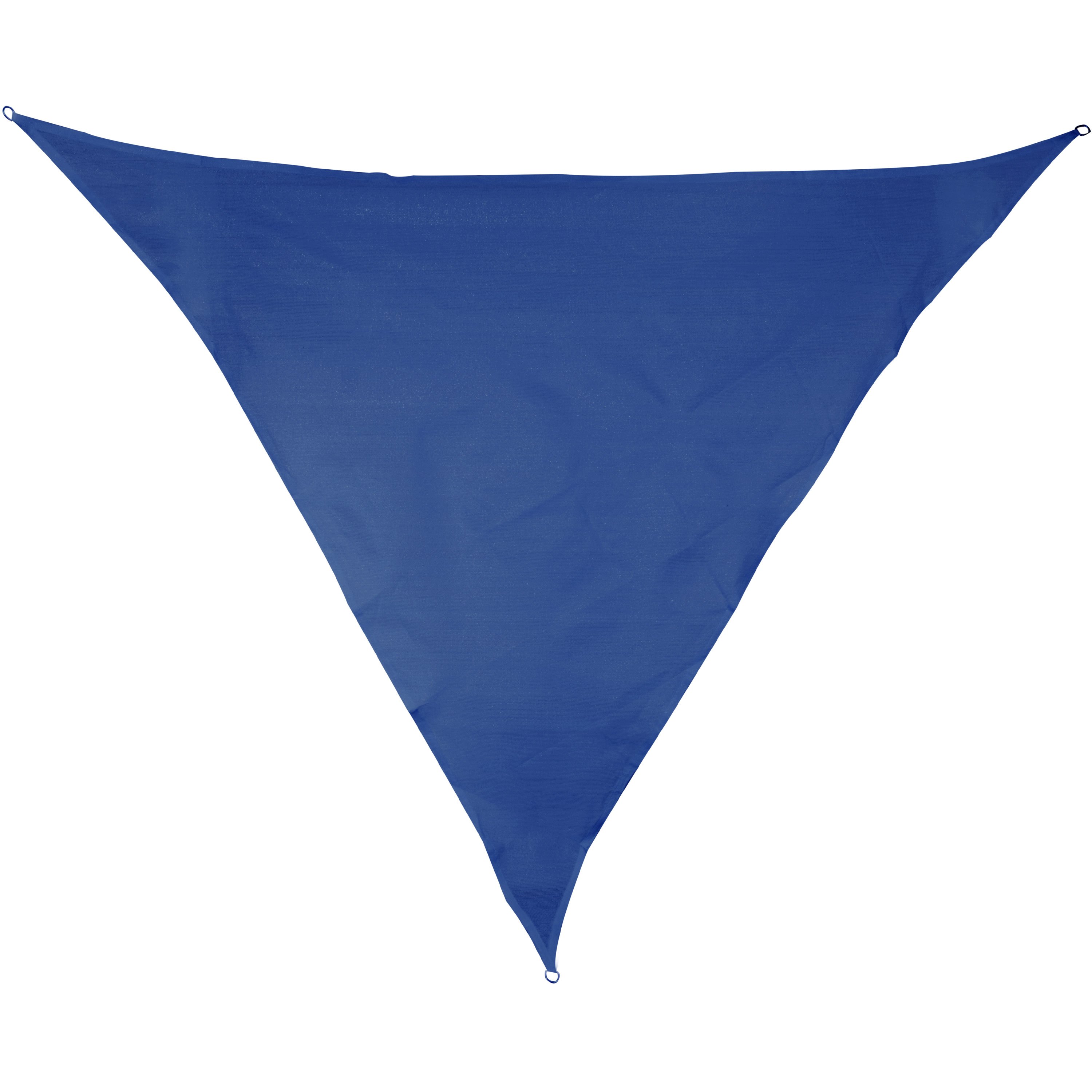 Sun Sail 3 M Triangular - Blue - Breathable Sun Protection - Uv Protection For Garden | Terrace Camping