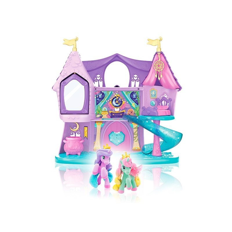 Magic School Playset – Large Play Castle For Girls With 2 Ponies & -the-dark Effect, Horse Toys & Unicorn House