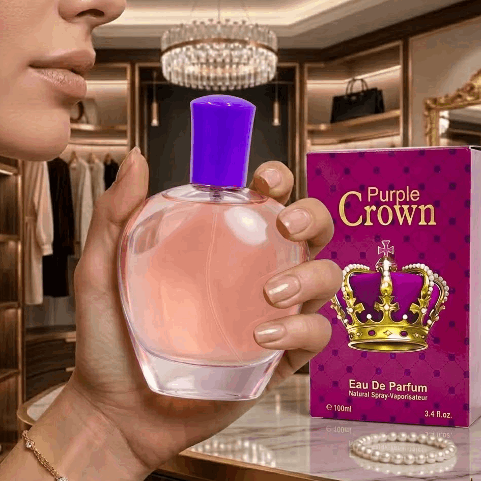 TEMU Luxury Long-lasting Fragrance For Women Purple Crown Edp 100ml | Feminine Ladies Perfume To Men With Exotic Vanilla & White Floral Notes |