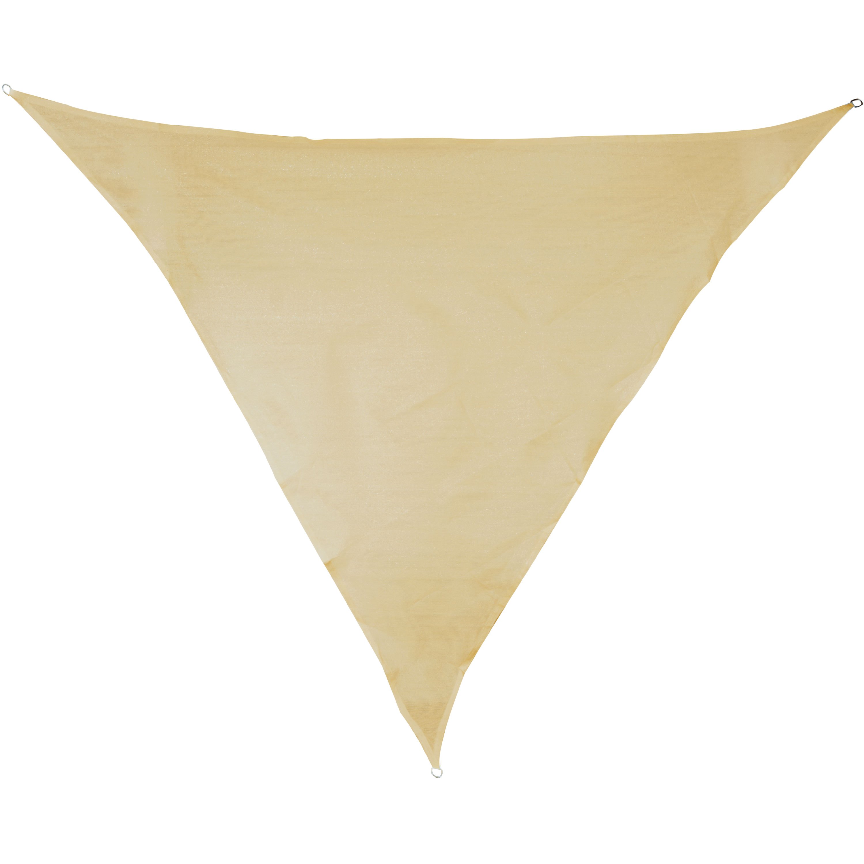 Sun Sail 5 M Triangular - Sand-colored - Breathable Sun Protection - Uv Protection | Camping