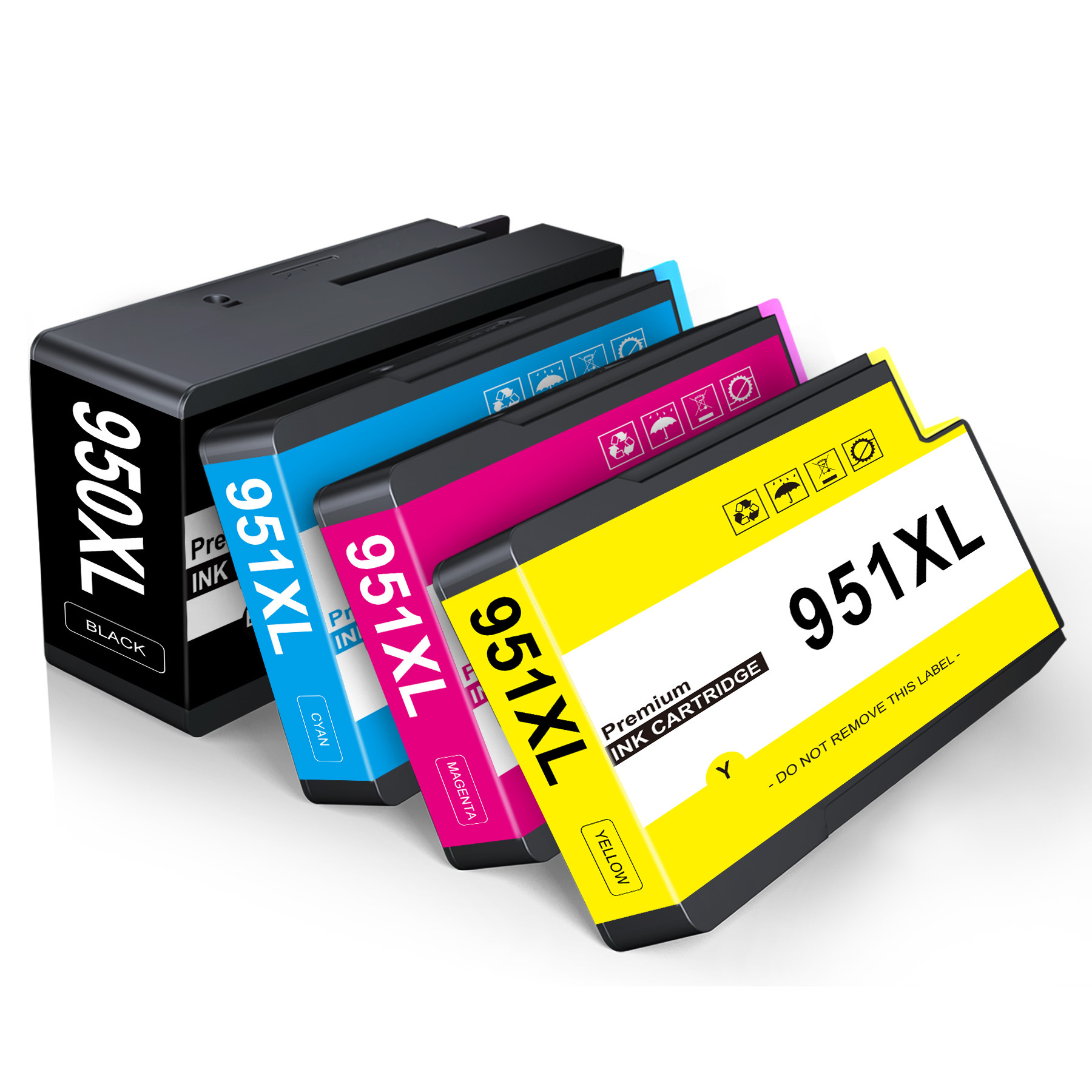 950 Xl Multipack (remanufactured) For Multipack 950 951 For Pro 8620 Cartridges For Pro 8600, 8610, 8615, 8100, 8616, 8625, 8630 And 276dw Printers (4-pack)