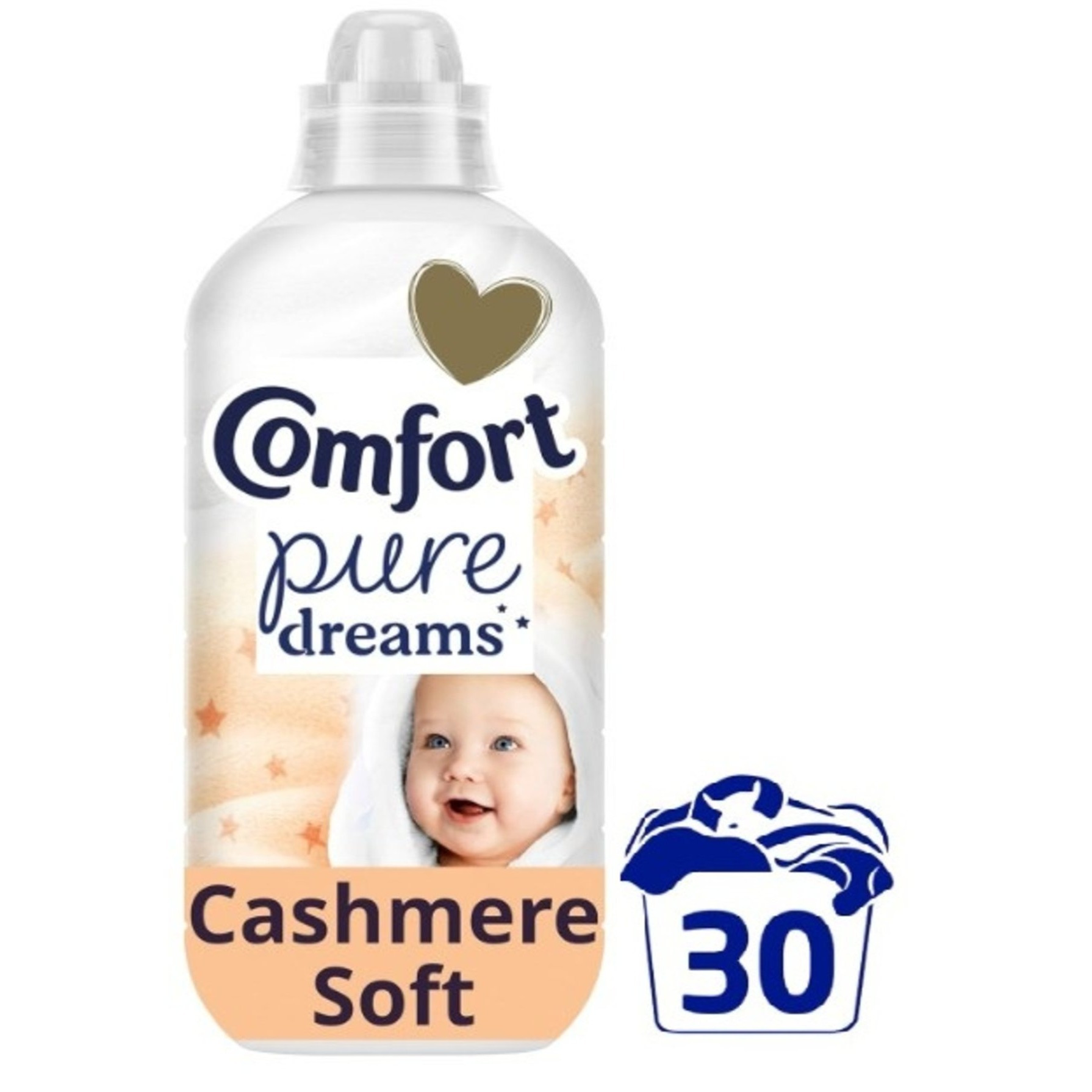 Comfort Pure Dreams Cashmere Soft Fabric Conditioner, 30 Washes