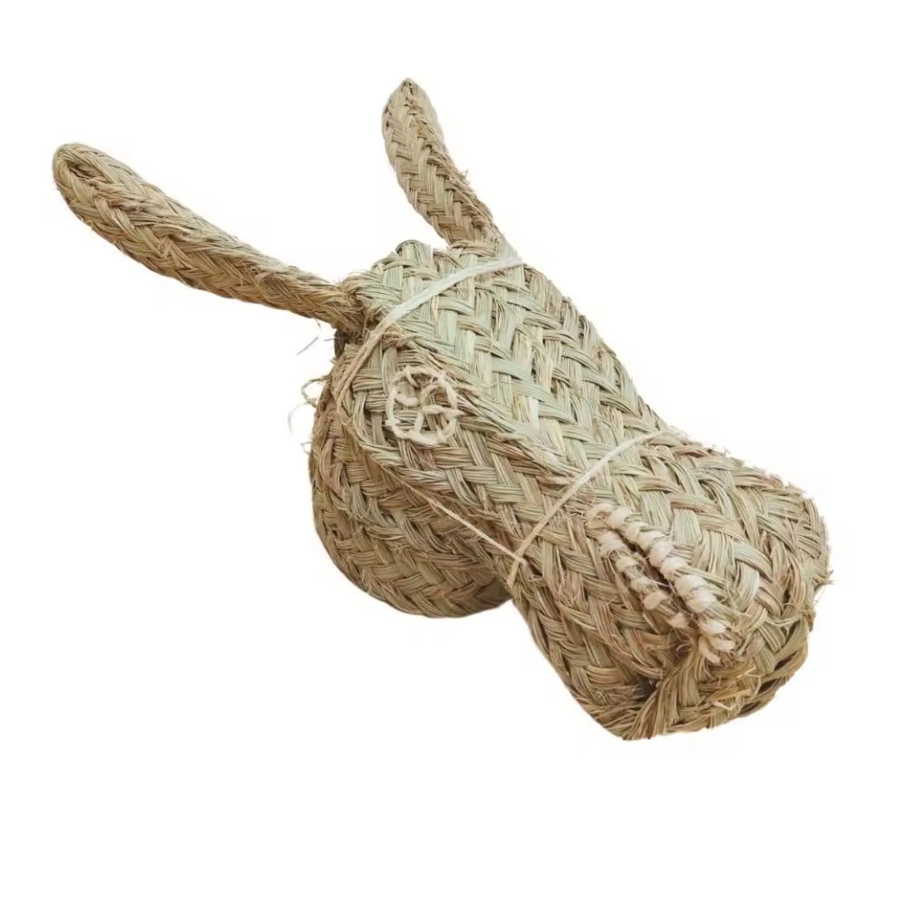 TEMU Decoración Artesanal Cabeza Burro Pared CON Cuerda Para Colgar