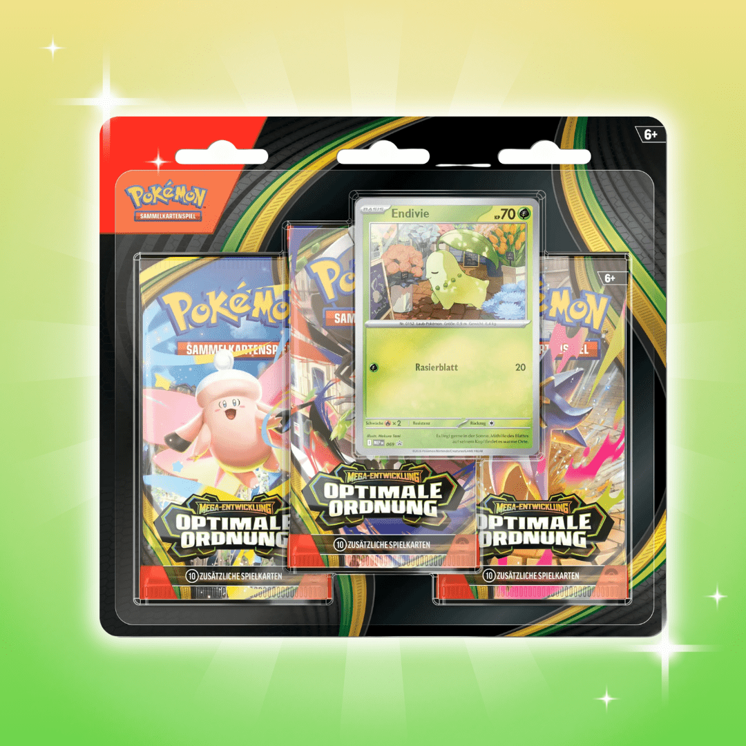 Pokémon Order: 3-pack Blister – German, 3 Booster Packs +