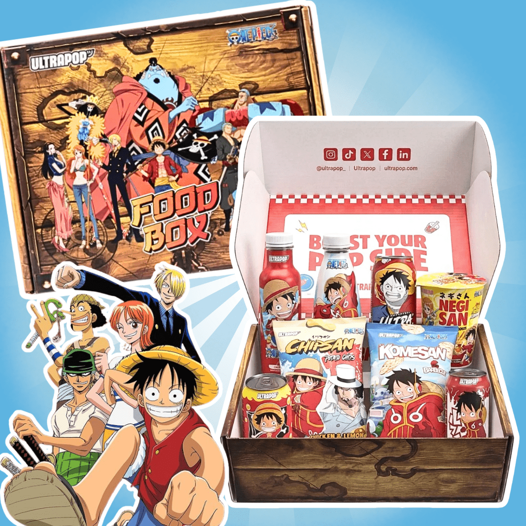Image of Ultrapop Anime Food Box – 1 Piece Snack And Drink Surprise Box