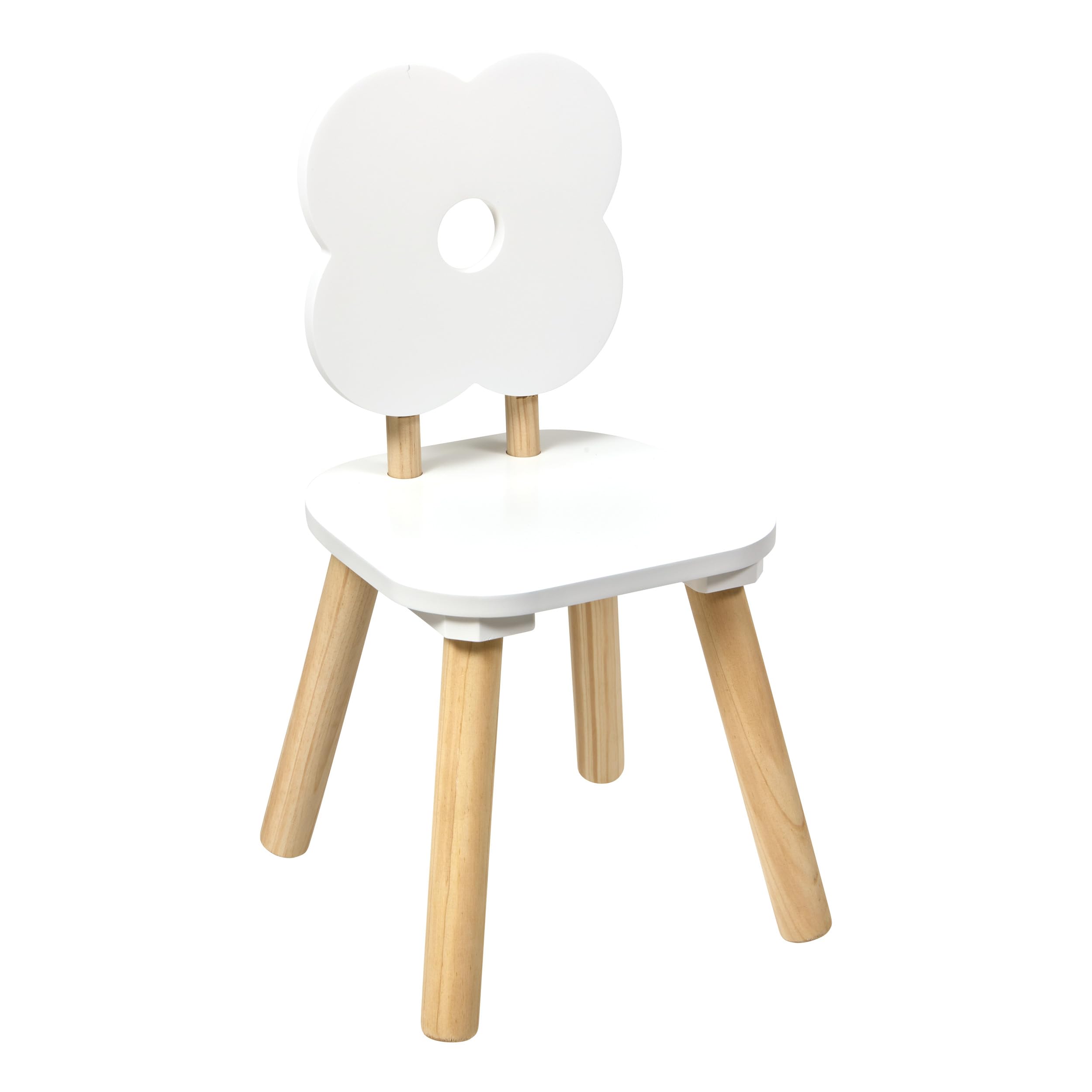 White Flower Child's Chair