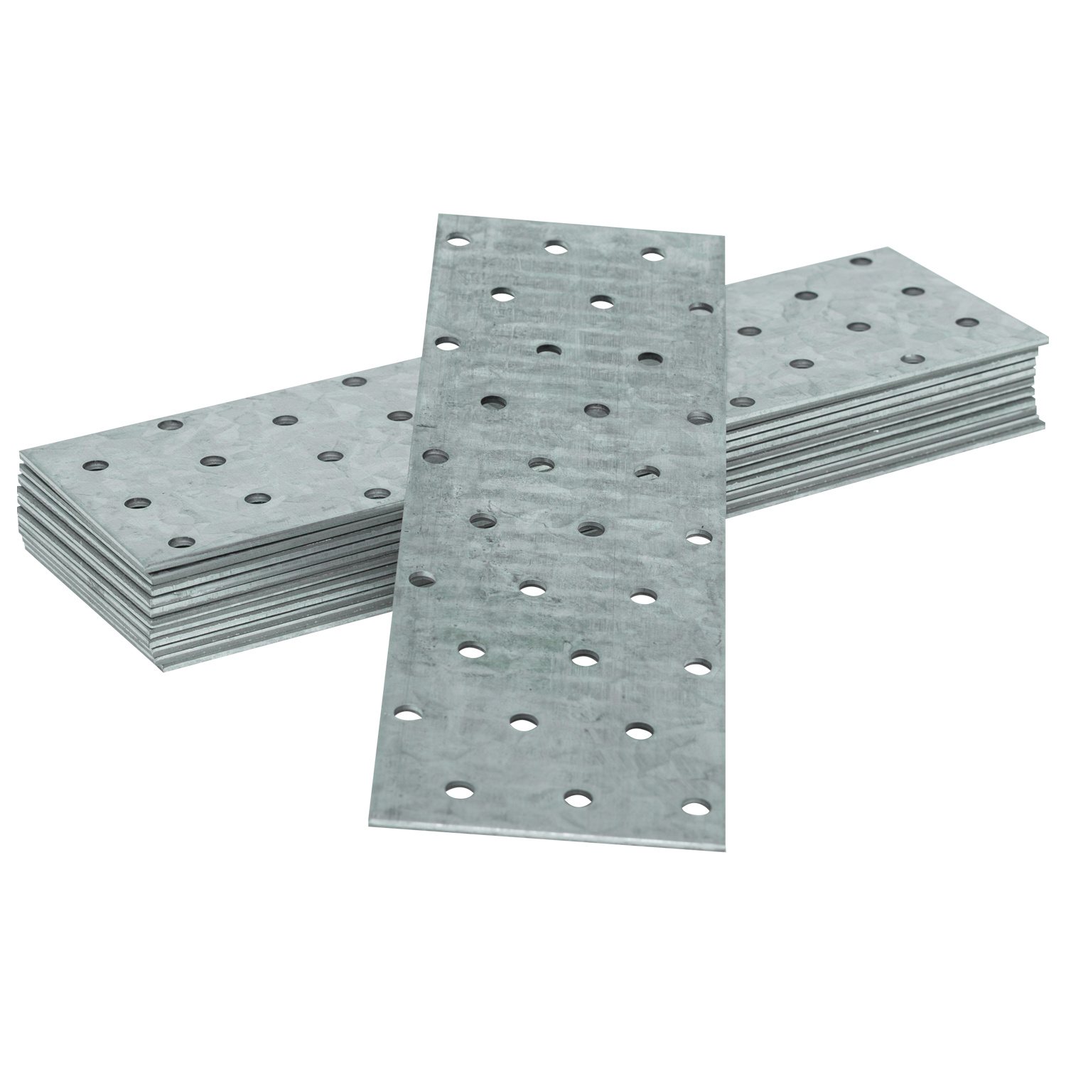 TEMU Woodside Flat Plates 12 Pack – Galvanised Steel Brackets For Wood & Timber Construction, 3 Sizes (100mm, 160mm, 200mm) – Heavy-duty,