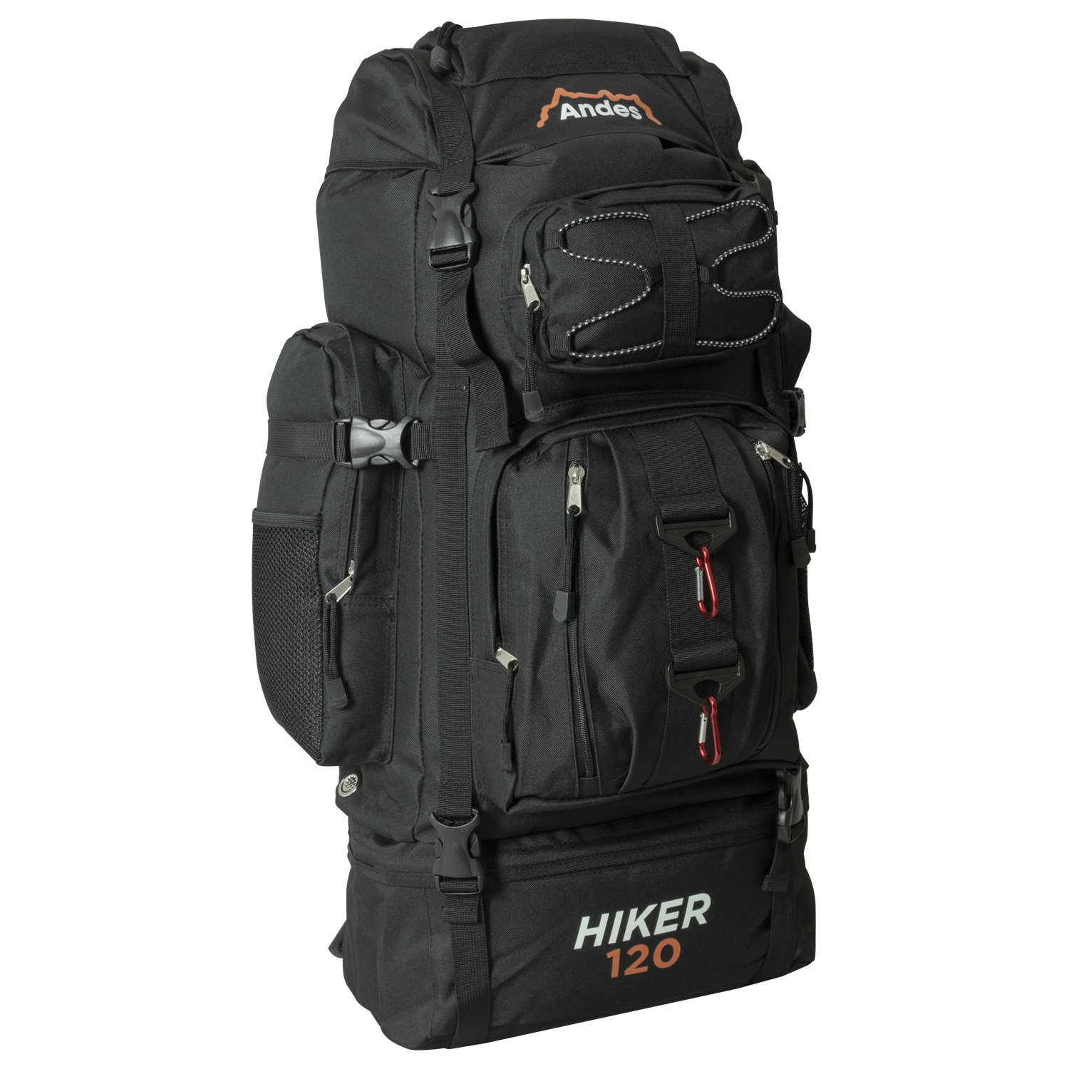 Andes 120l Hiker Backpack – Extra Large Hiking & Camping Rucksack, Multi-pocket Travel Bag With Adjustable Straps