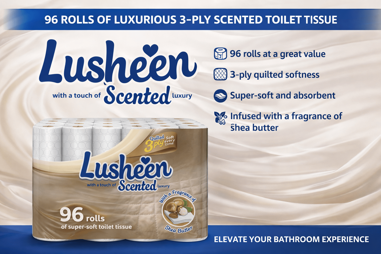 96 rolls toilet tissue 3 ply extra long 150 sheets soft strong bulk pack long lasting family size details 3