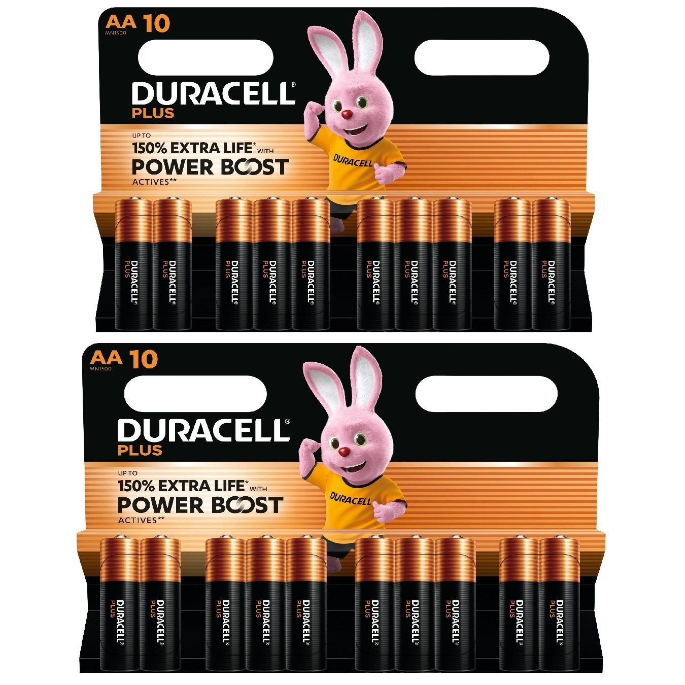Image of Duracell Plus Aa Lr6 - Aa 20 Pack