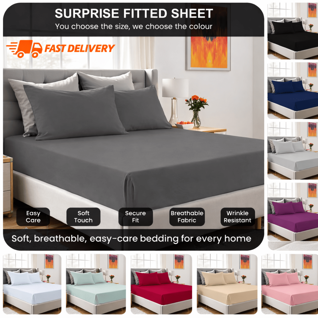 TEMU Sábana Ajustable de Jersey - de Algodón Elástico , Cubre Cama Transpirable con Bolsillos Profundos para Colchones Estándar y Gruesos, Comodidad