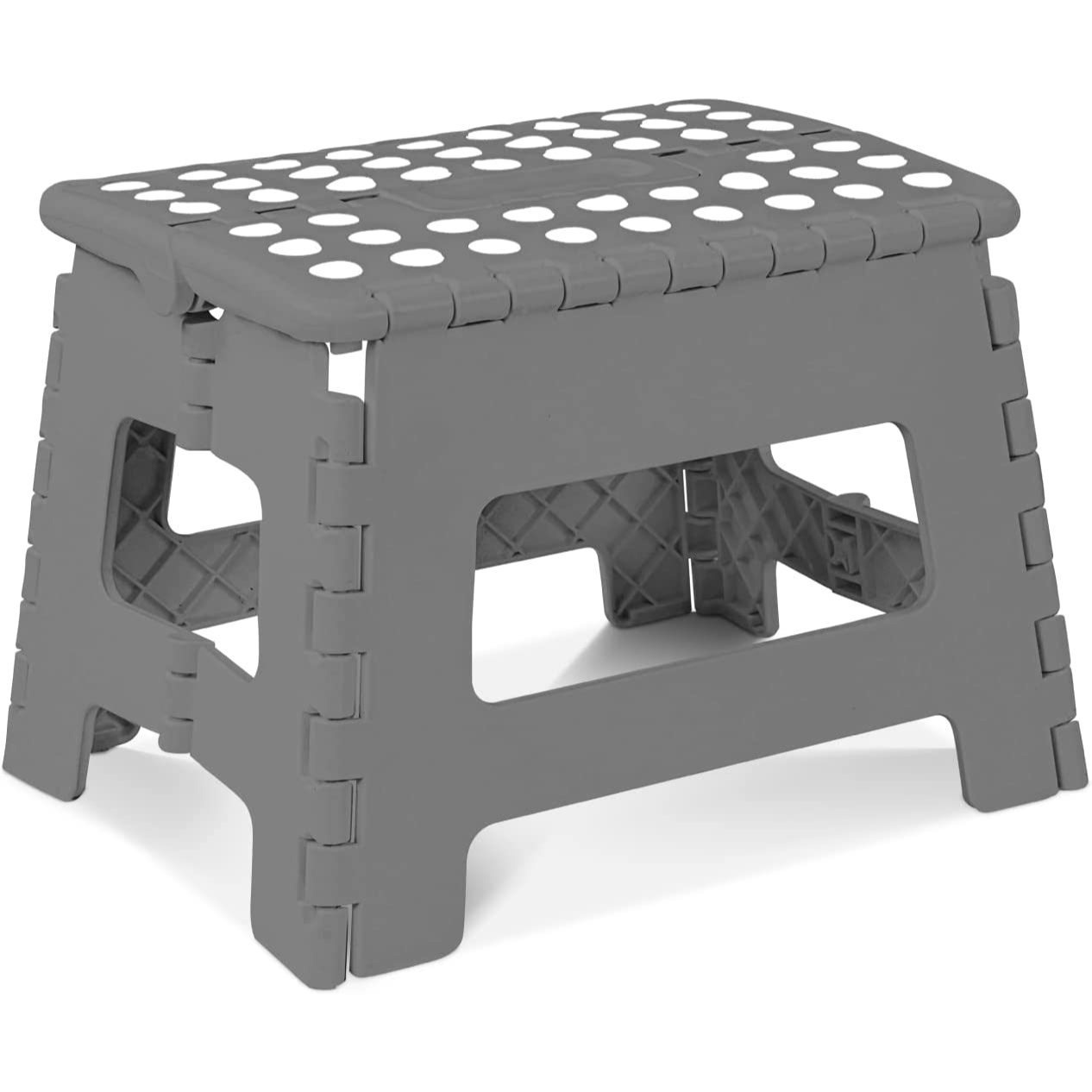 9 inch folding step stool with carry handle anti skid   foldable collapsible step stool