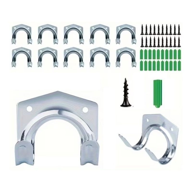 Image of Metal Hooks For 10pcs Garden Hook Holder