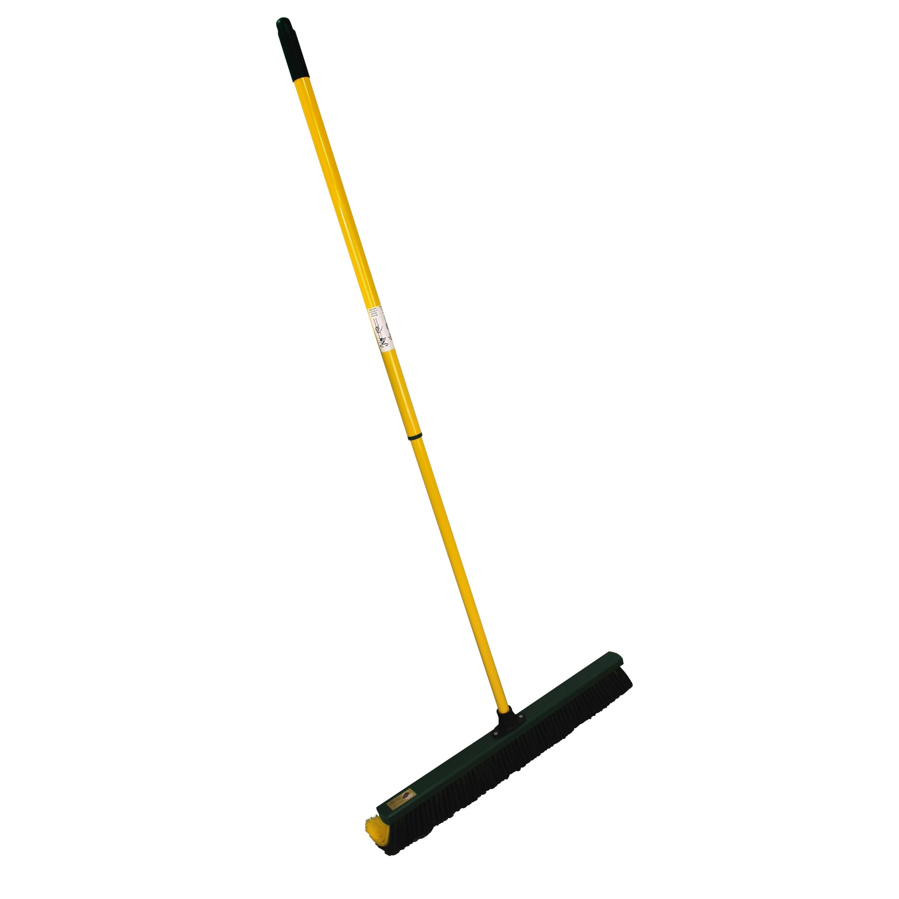Image of Claw Brooms Xxl 60 Cm - Yellow/green With Bristles For Effective Deep Cleaning On Uneven Surfaces. Ideal For Yard, Garden, And Loading Areas.