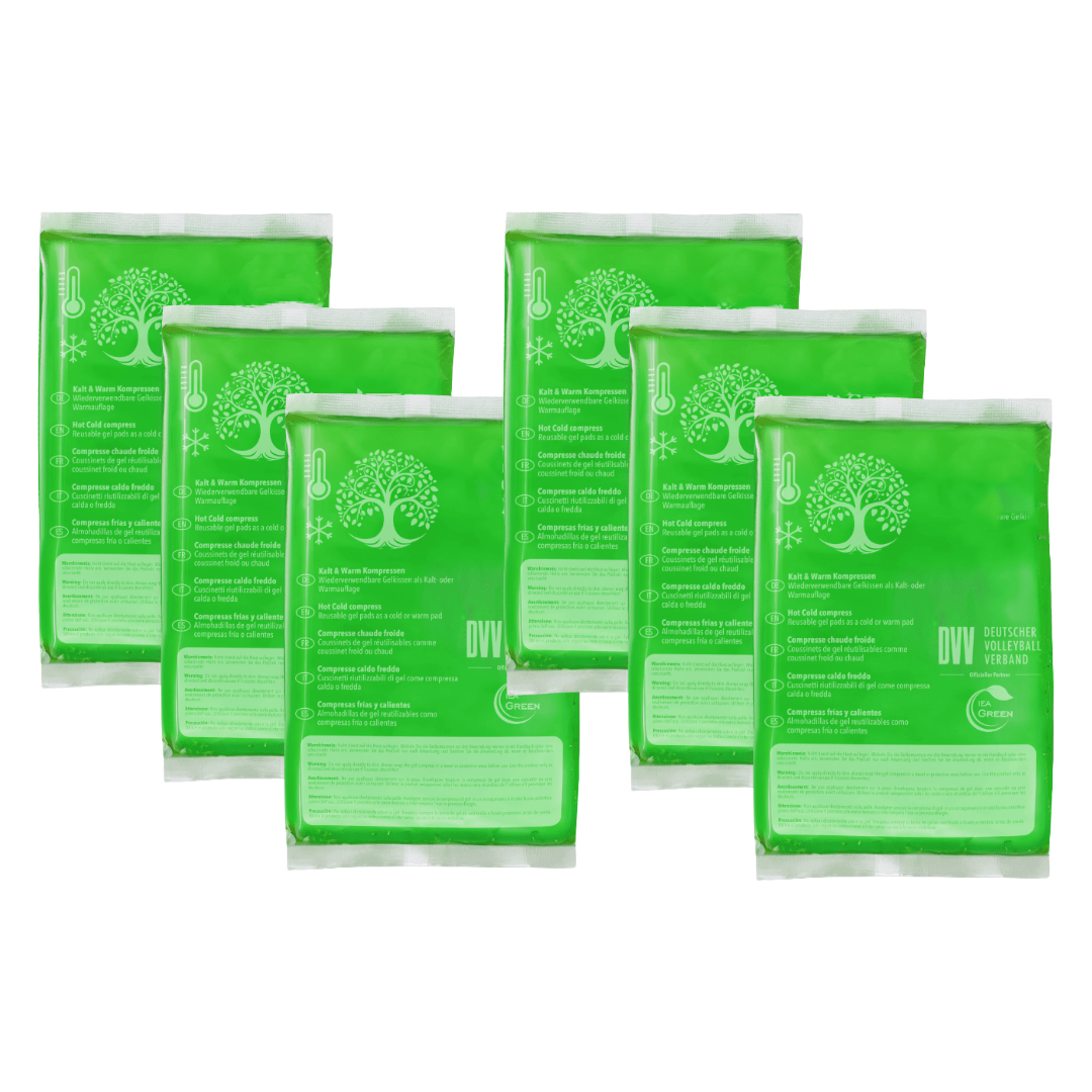 Cold Warm Compress - 12x20cm - 6pcs Box - Cooling Packs For Bruises, Insect Bites, And Other Injuries | Reusable Gel Cooling Cushions (2 X 3pcs Set Compress M)