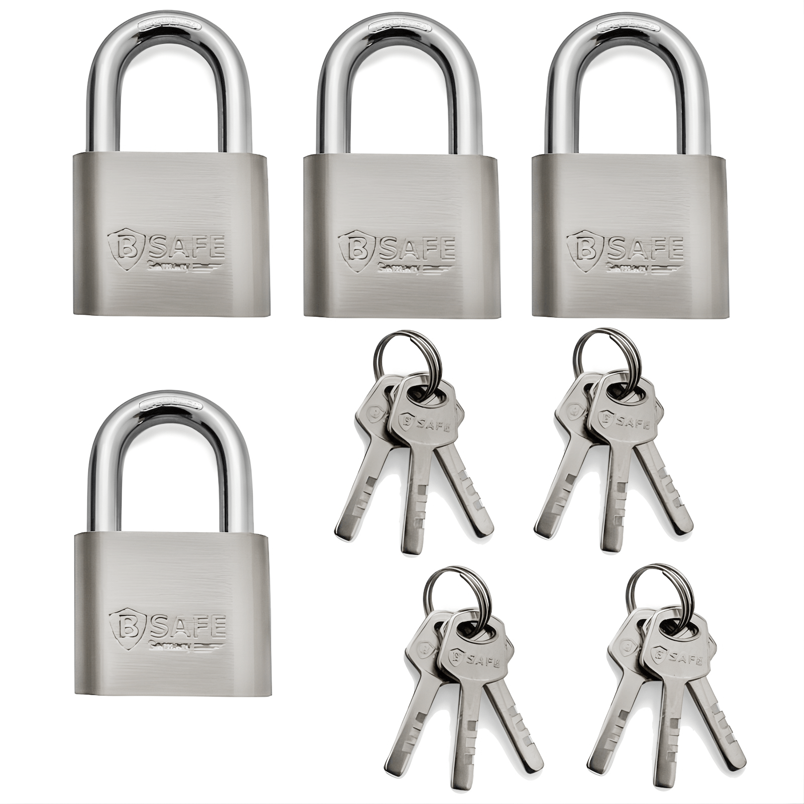 Curtain Lock 50 Mm 4pcs Set - Same Key Operation With 15 Keys | | Lock For Indoor & Outdoor Areas