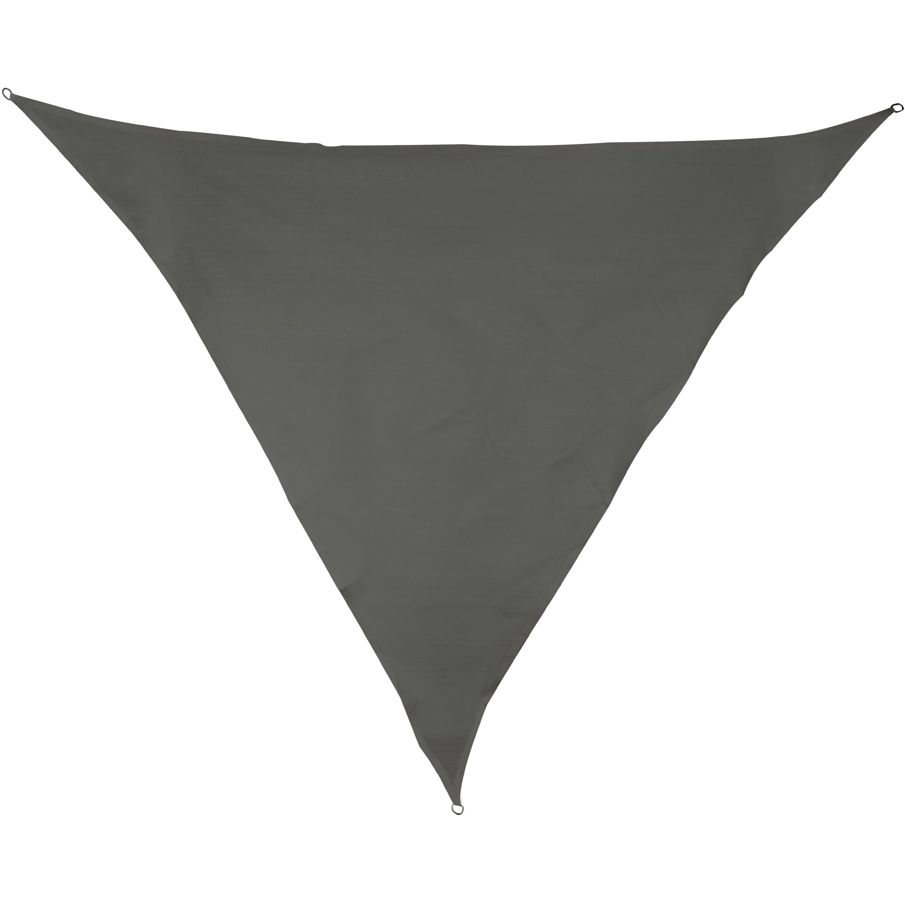 Sun Sail 3.6 M Triangular - Grey - Breathable Sun Protection - Uv Protection For Garden | Terrace Camping
