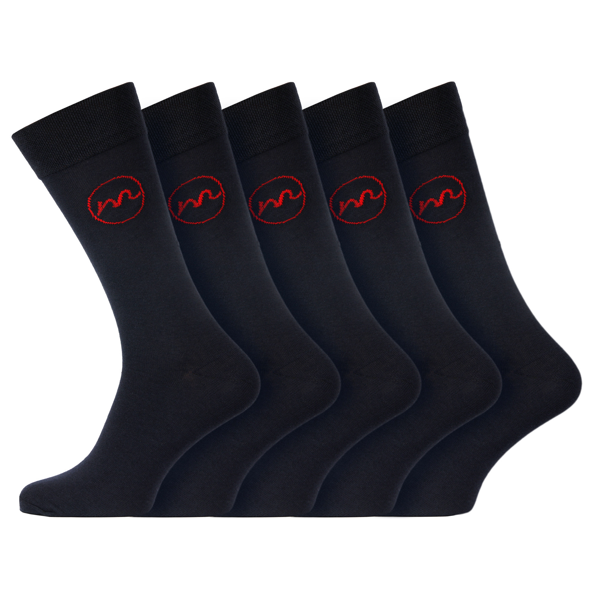 TEMU 5 Pack Men's Luxury Socks Black, Soft , Honeycomb Gentle Non Binding Uk Size 6–11